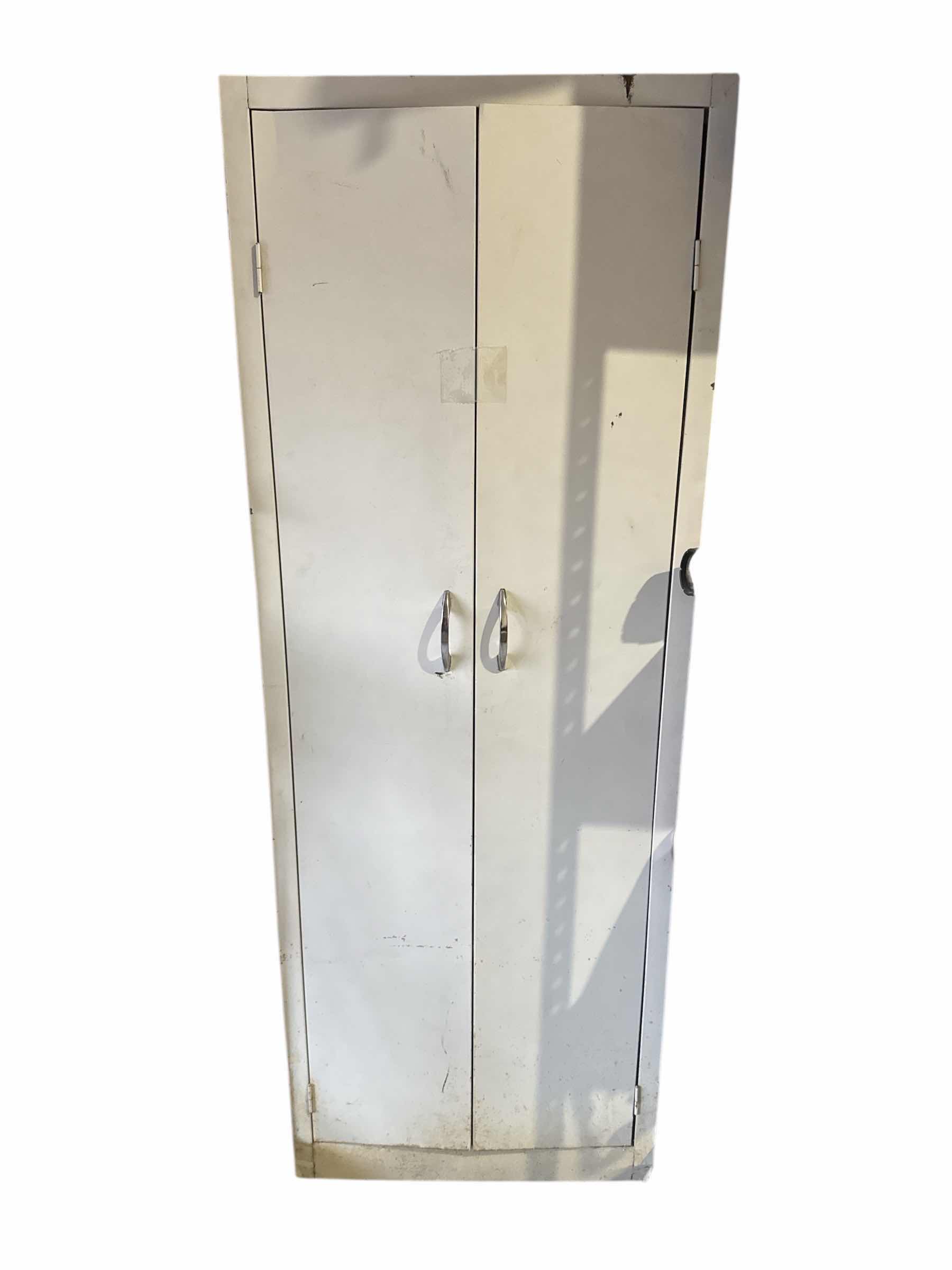 Photo 1 of VINTAGE METAL CABINET 22” x 11” H 60”