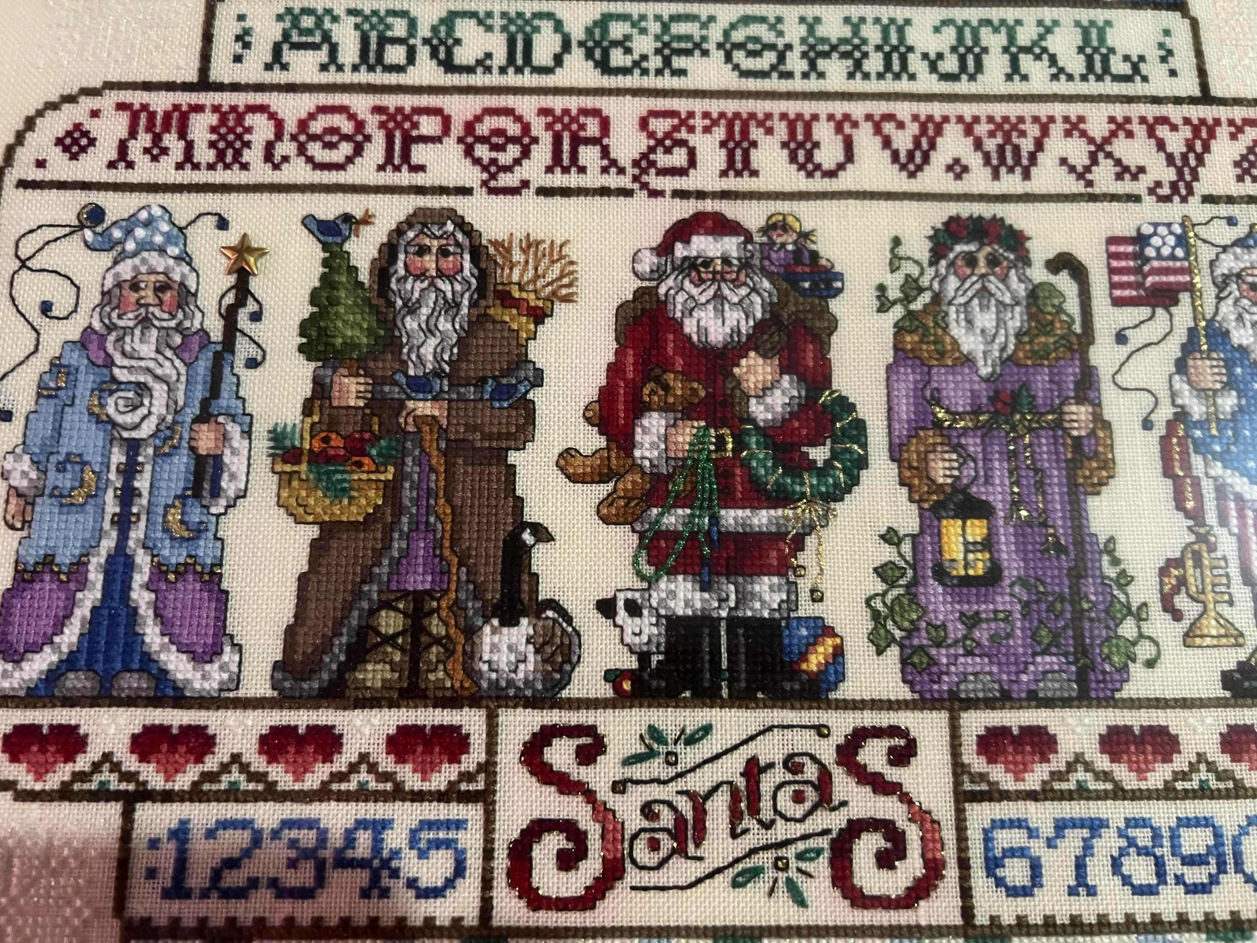 Photo 1 of HAND CRAFTED CHRISTMAS NEEDLE POINT FRAMED 18” x 24”