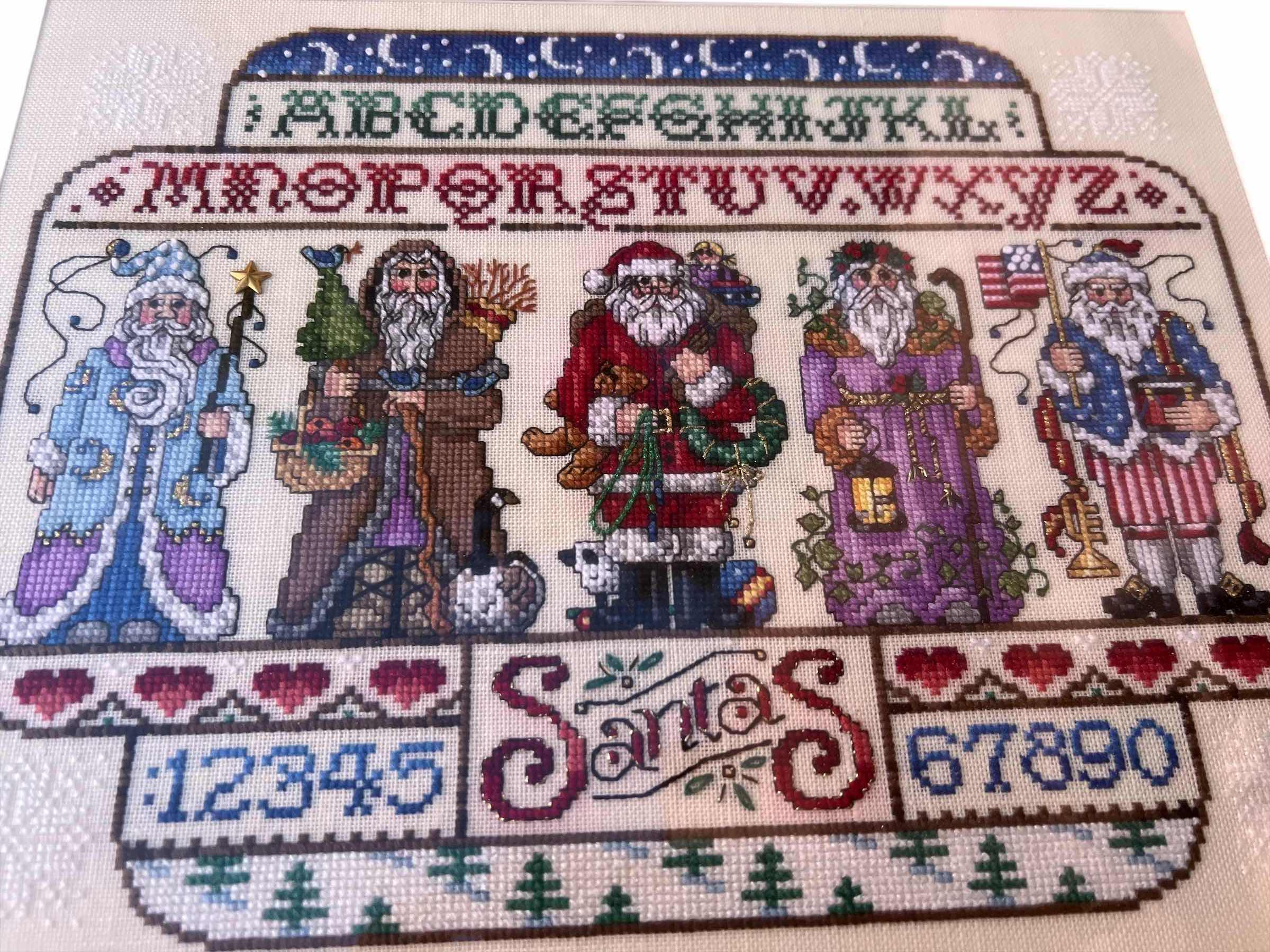 Photo 1 of HAND CRAFTED CHRISTMAS NEEDLE POINT FRAMED 18” x 24”