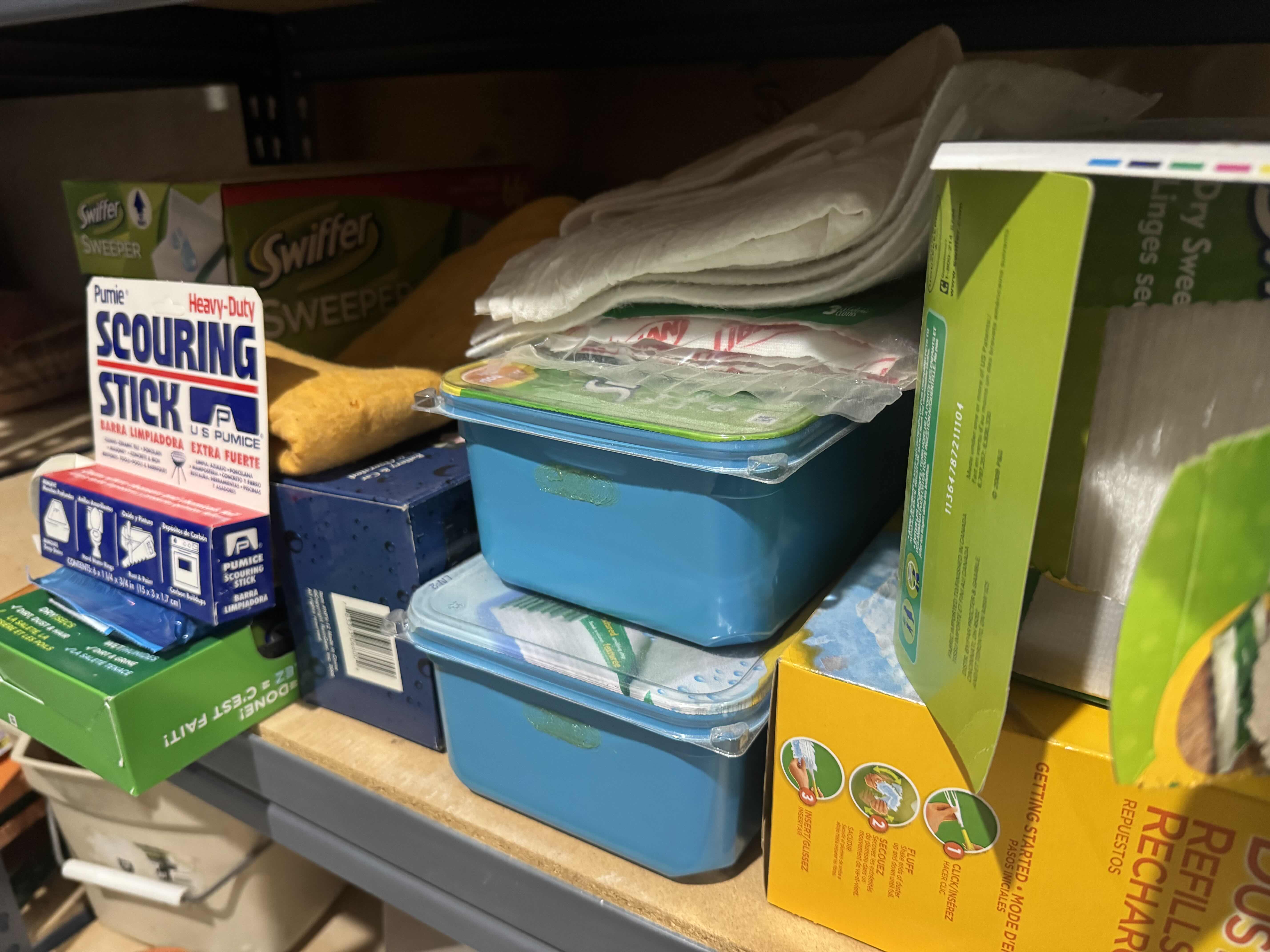 Photo 1 of SHELF OF CLEANING SUPPLIES