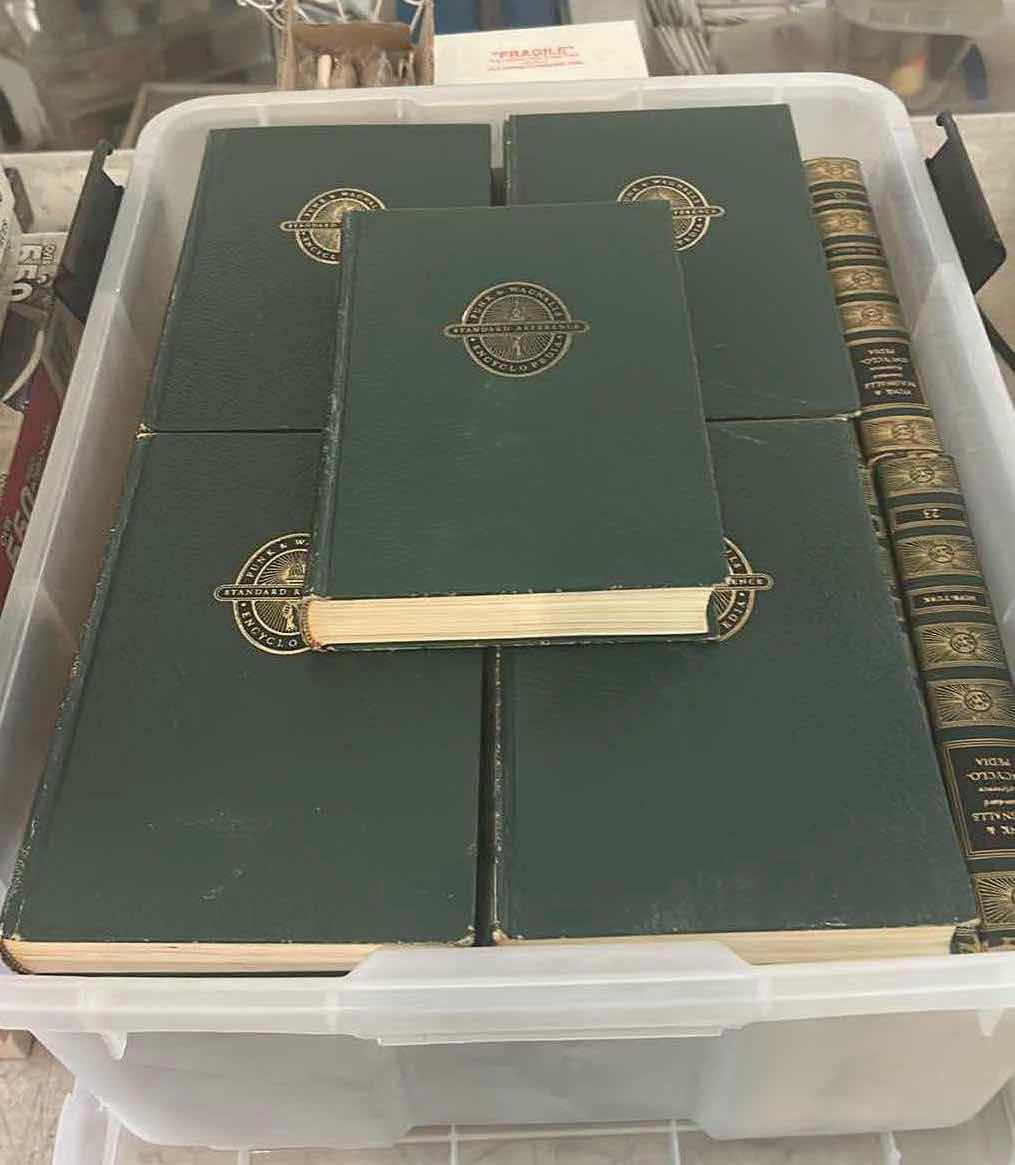 Photo 1 of CONTENTS OF TOTE 25 FUNK & WAGNALLS ENCYCLOPEDIA