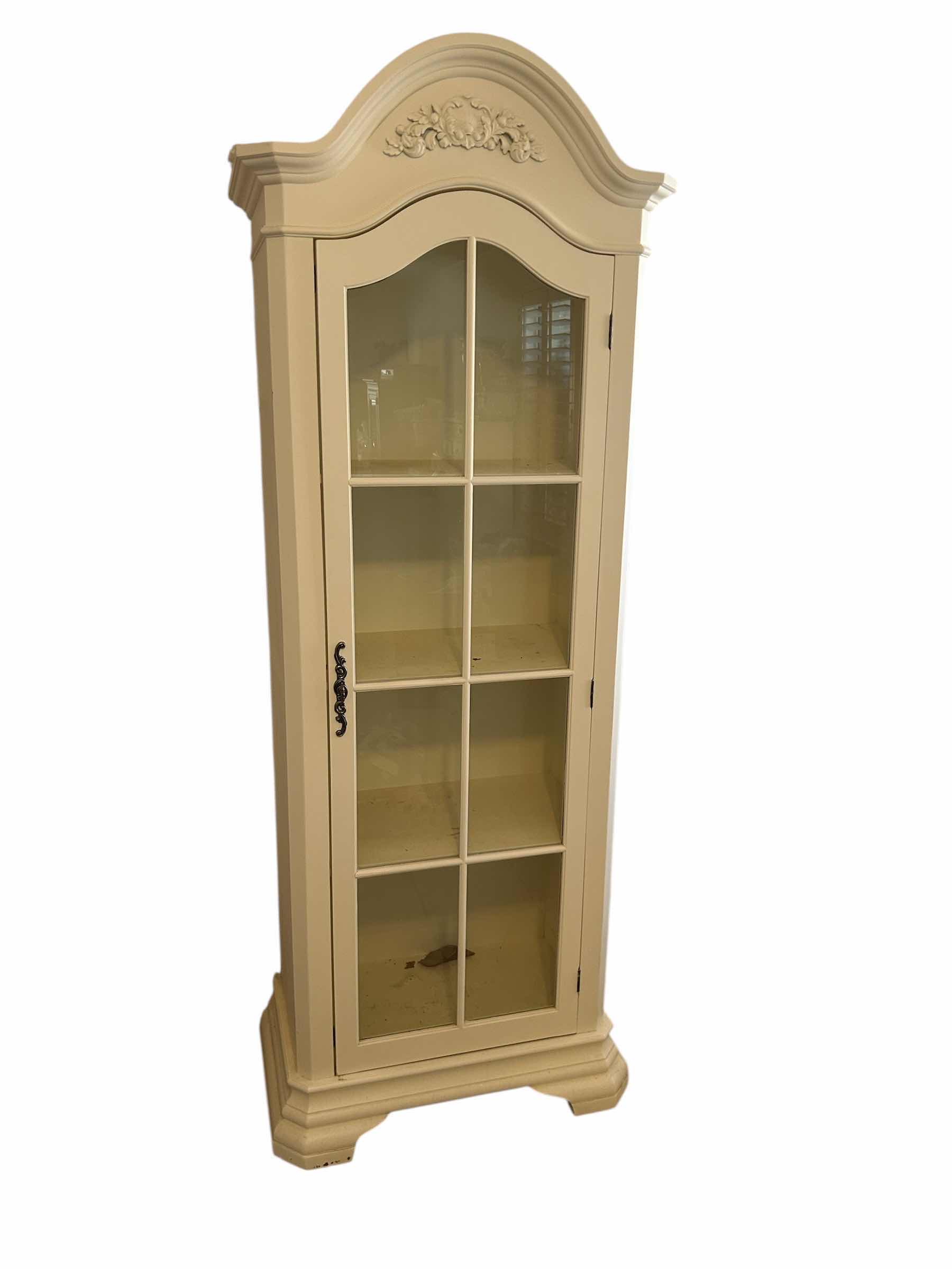 Photo 1 of WHITE WASH CURIO CABINET 24”  X 79”