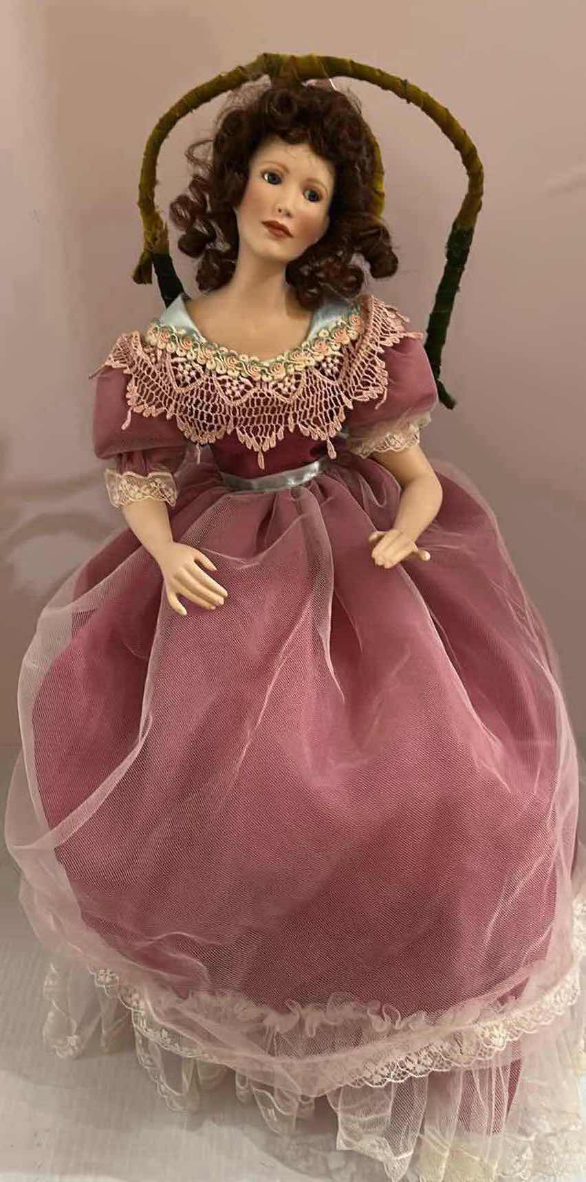 Photo 1 of PORCELAIN DOLL ON CHAIR
