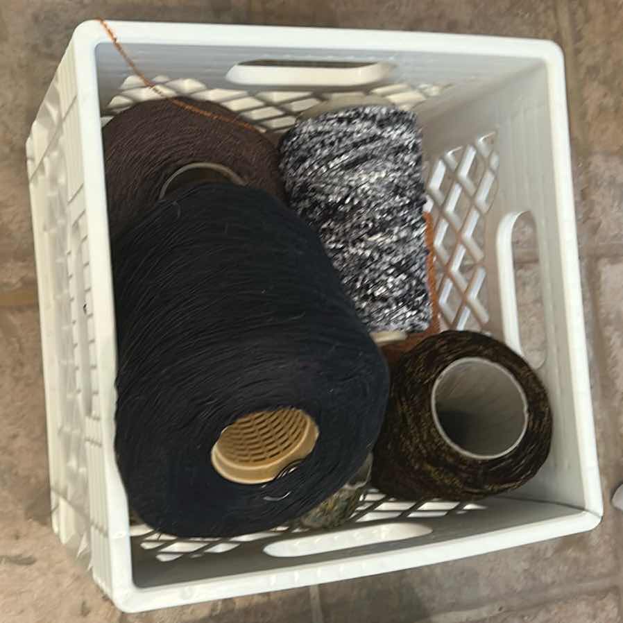 Photo 1 of CONTENTS OF CRATE ASSORTED YARN