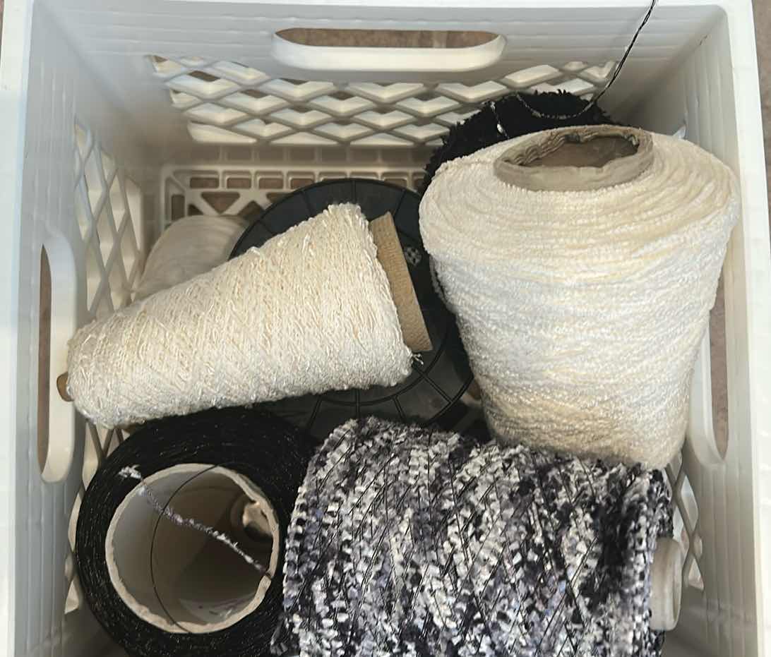 Photo 1 of CONTENTS OF CRATE ASSORTED YARN