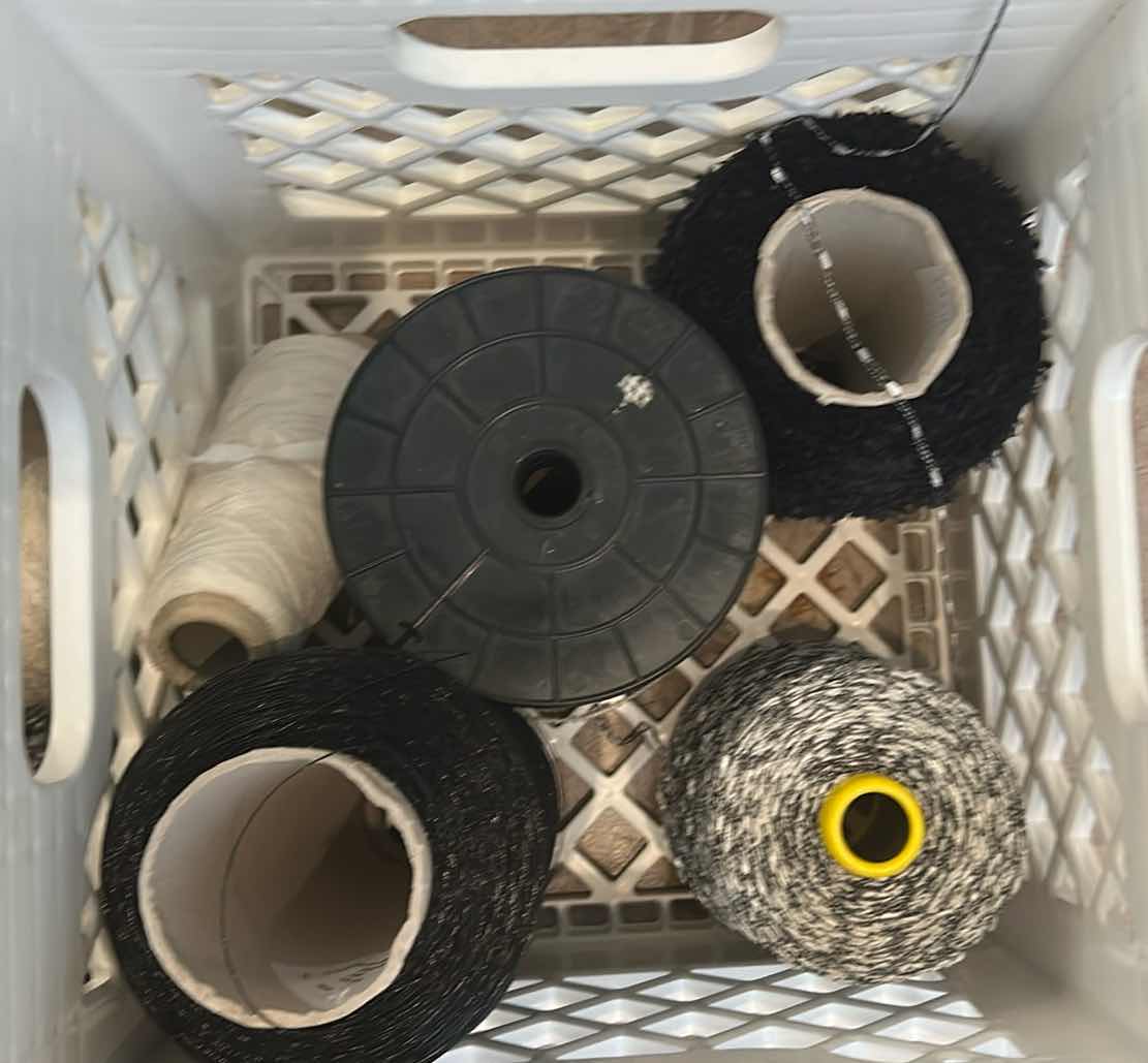 Photo 1 of CONTENTS OF CRATE ASSORTED YARN