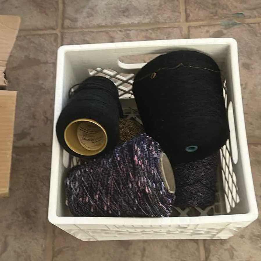 Photo 1 of CONTENTS OF CRATE 5 SPOOLS YARN