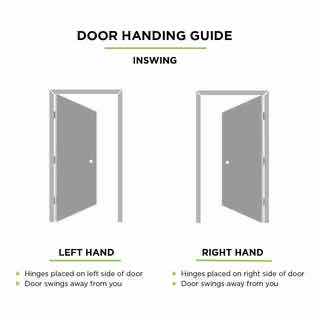 Photo 1 of MASONITE WHITE FINISH RIGHT-HAND INSWING SOLID CORE PREHUNG PATIO DOOR W FRAME 30” X 80”