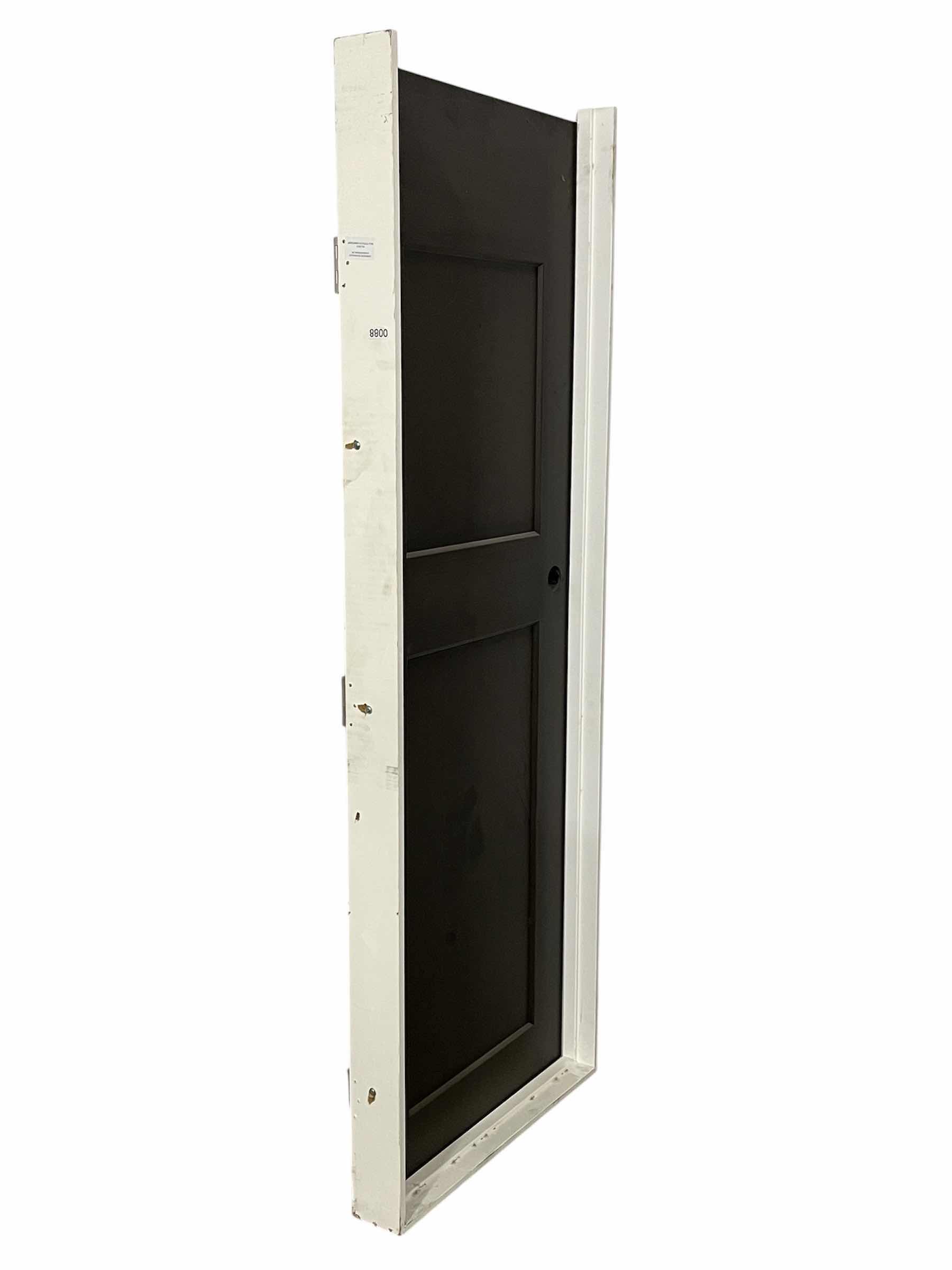 Photo 1 of MATTE BLACK FINISH LEFT-HAND INSWING PREHUNG INTERIOR DOOR W FRAME (DOOR 28” X 1.25” H80”/ FRAME 29” X 4.5” H81.5”