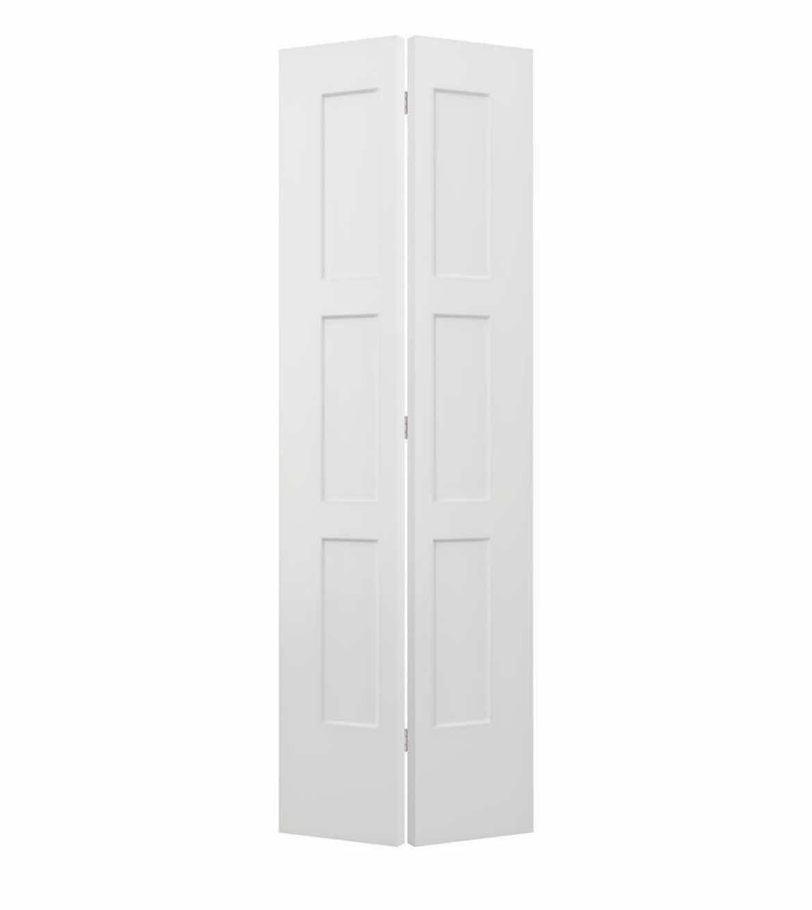 Photo 1 of JELD-WEN WHITE FINISH BIRKDALE HOLLOW CORE INTERIOR CLOSET BIFOLD DOOR 24” X 80”