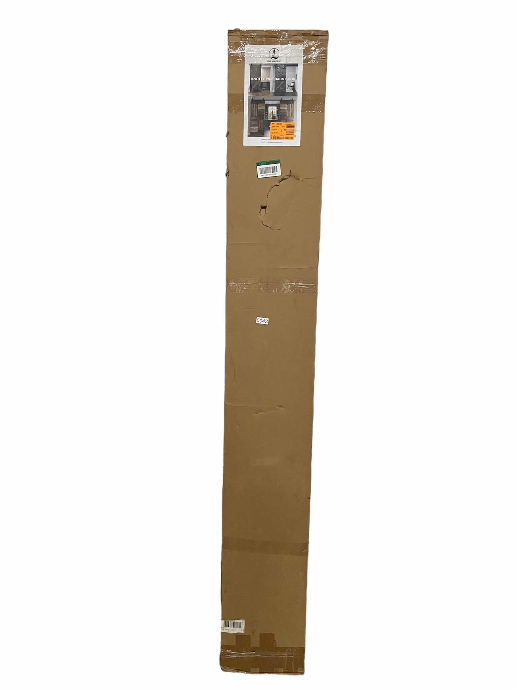 Photo 1 of NEW COAST SEQUOIA INC FINISH SOLID PINE WOOD K-SERIES INTERIOR SLIDING BARN DOOR KIT 60” X 84