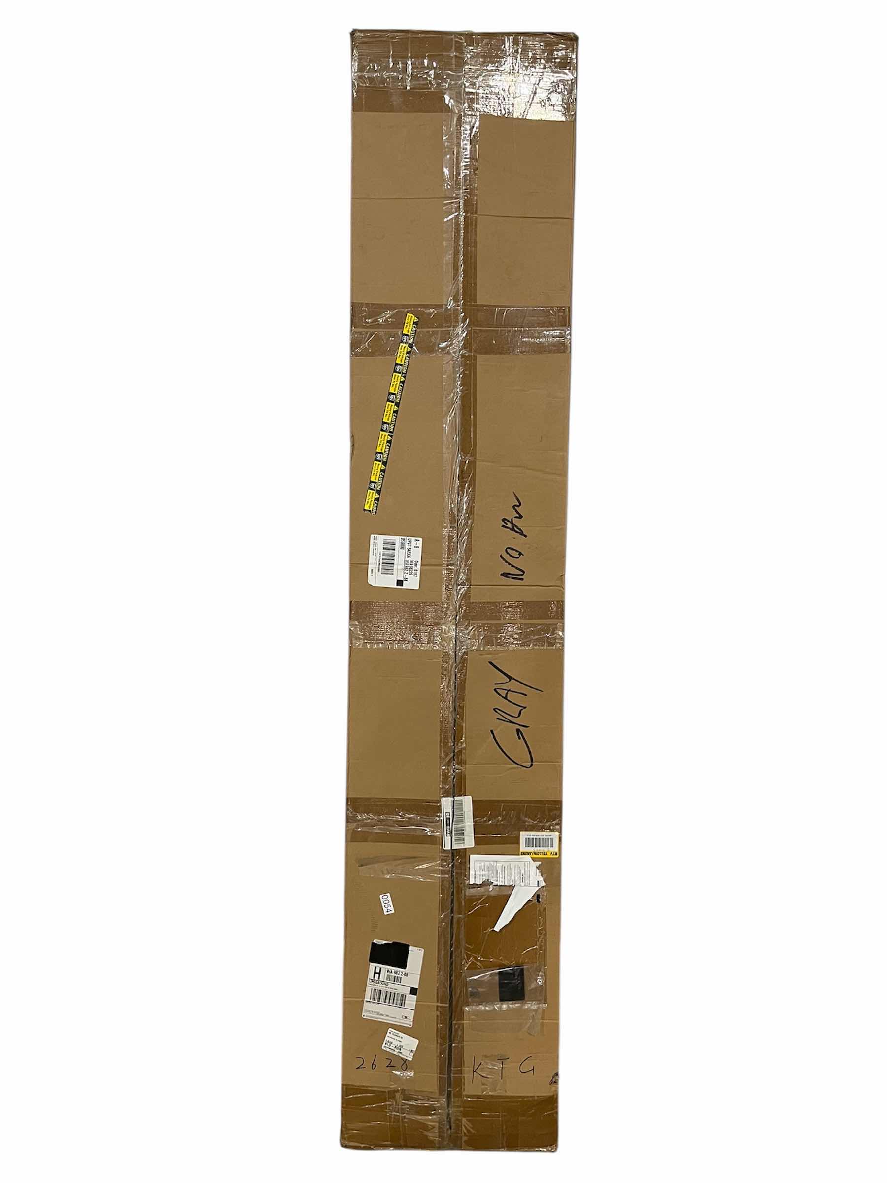 Photo 1 of NEW HOMACER TINSMITH GRAY FINISH SOLID PINE WOOD K-FRAME INTERIOR SLIDING BARN DOOR KIT 60” X 84