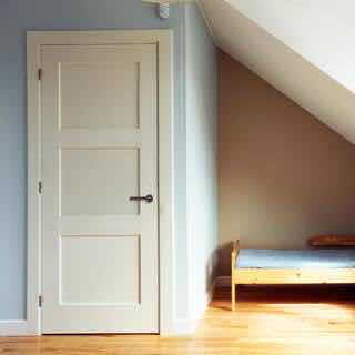 Photo 1 of NEW CODEL DOORS PRIMED WHITE FINISH 3-PANEL RIGHT-HAND INSWING PREHUNG INTERIOR DOOR W FRAME 30” X 80”
