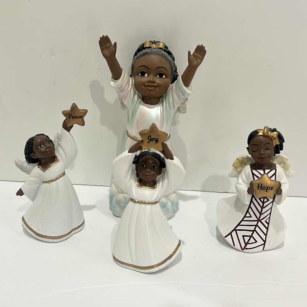 Photo 1 of ANGEL CERAMIC FIGURINES TALLEST 7.5”