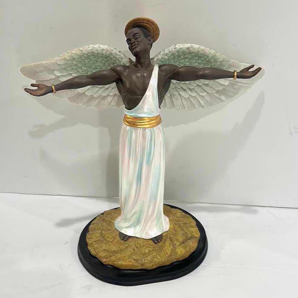 Photo 1 of 12.5” RESIN ANGEL- HEAVENLY VISIONS COLLECTION “FEELING THE SPIRIT # 63002