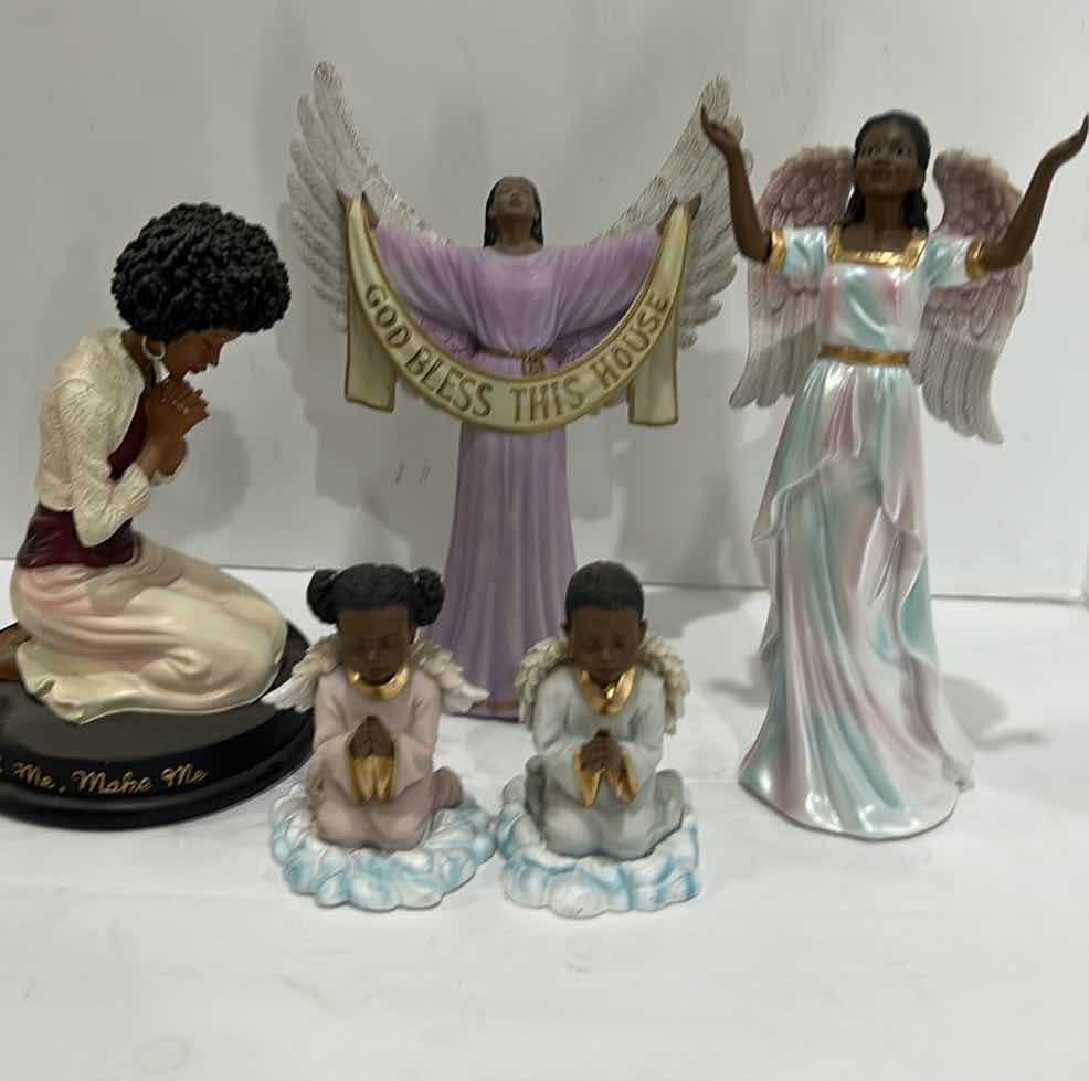 Photo 1 of 5 ANGEL FIGURINES TALLEST 9”