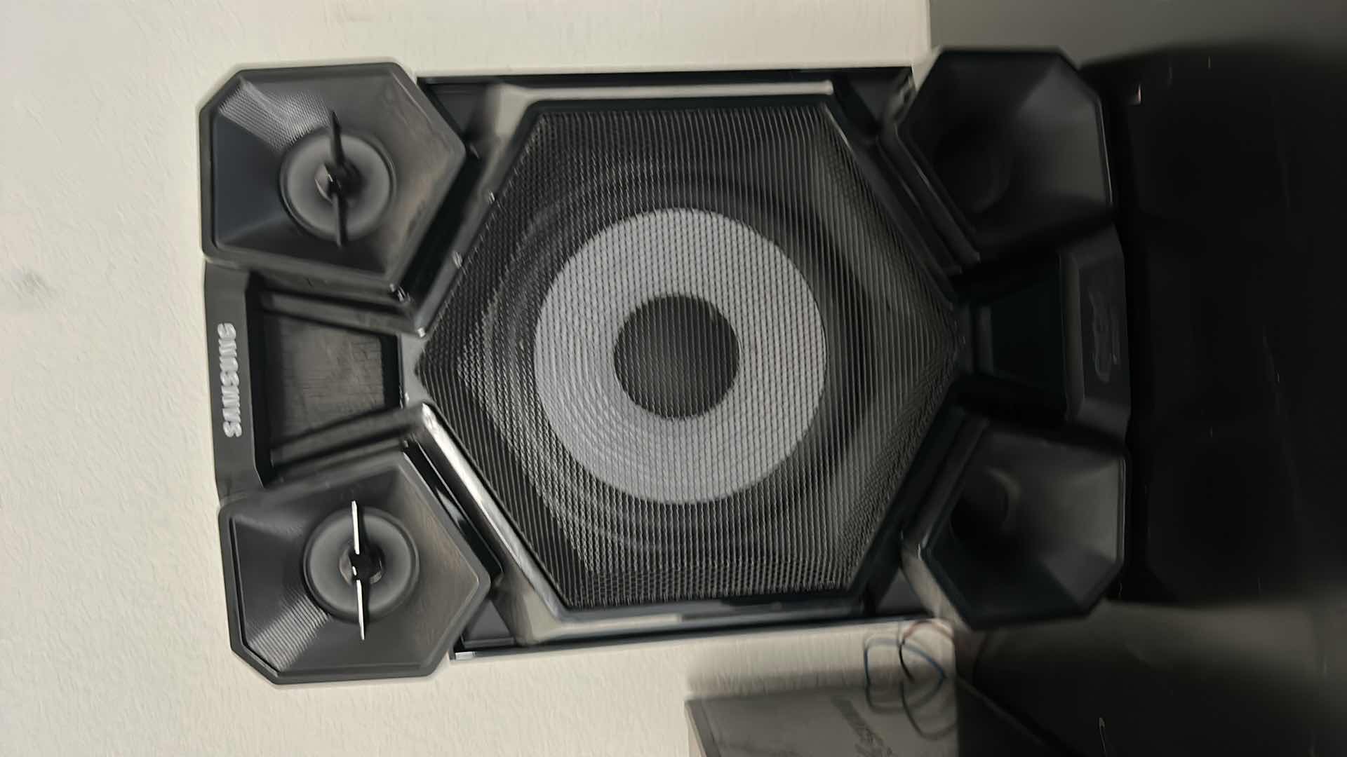 Photo 4 of SAMSUNG GIGA SOUND MINI HIGH FI COMPONENT AUDIO SYSTEM AND TWO SPEAKERS H16.5”