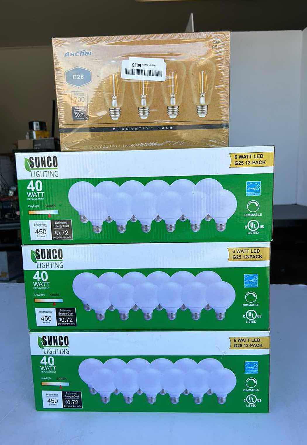 Photo 5 of 4 NEW BOXES OF LIGHT BULBS