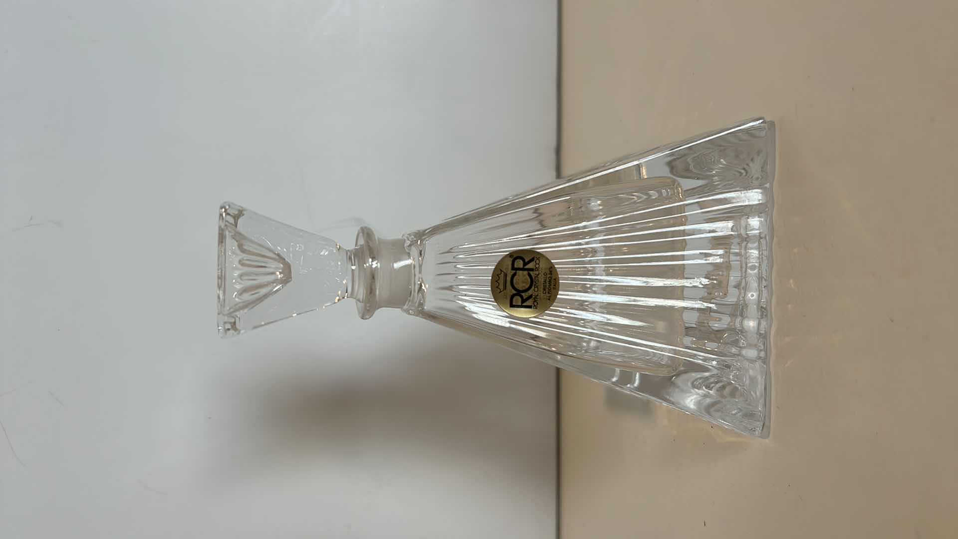 Photo 5 of GELSOMINO PERFUME BOTTLE ROYAL CRYSTAL ROCK SIENA ITALIA H5” WITH BOX