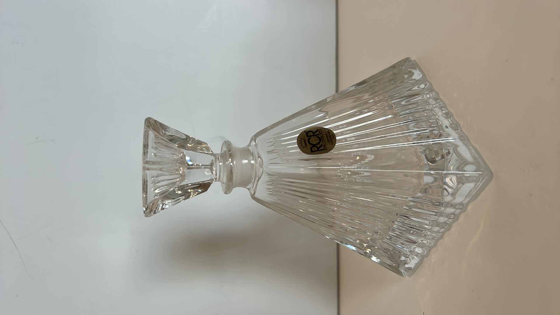 Photo 2 of GELSOMINO PERFUME BOTTLE ROYAL CRYSTAL ROCK SIENA ITALIA H5” WITH BOX