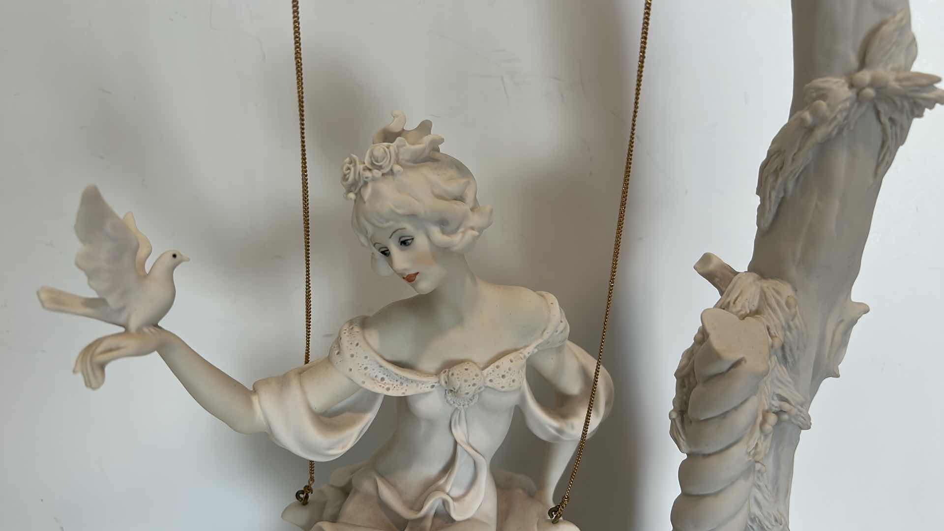 Photo 6 of GIUSEPPE ARMANI 11“ x 21“  1985 L'altalena The Swing Lady Figurine