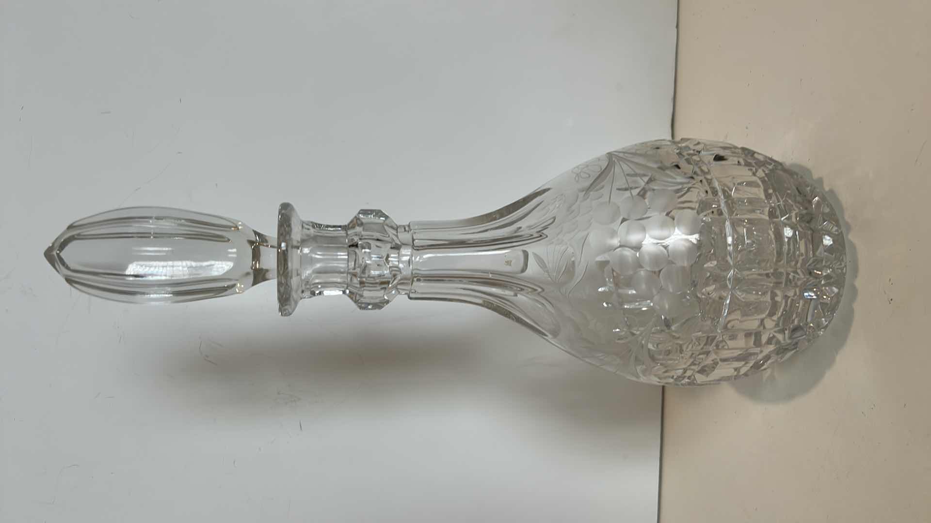 Photo 4 of 13.5” CUT CRYSTAL DECANTER