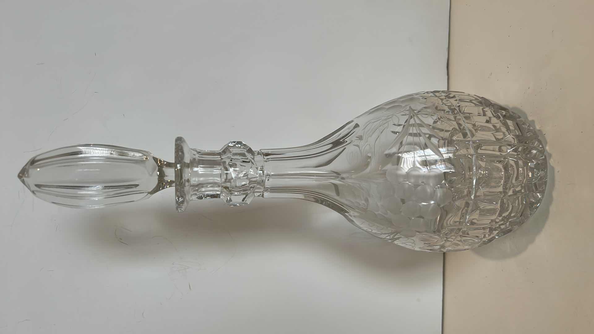 Photo 1 of 13.5” CUT CRYSTAL DECANTER