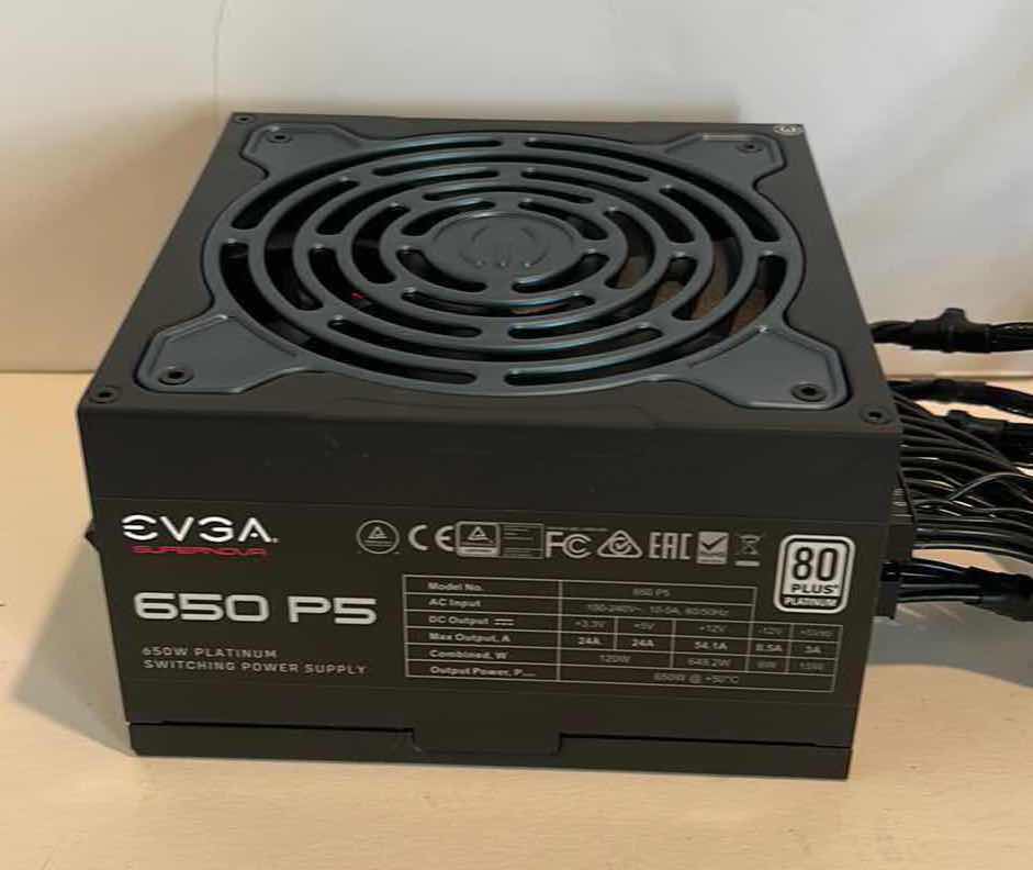 Photo 1 of HIGH END GAMING ELECTRONICS/ EV3A SUPERNOUR 650 PS 650W PLATINUM POWER SUPPLY $130