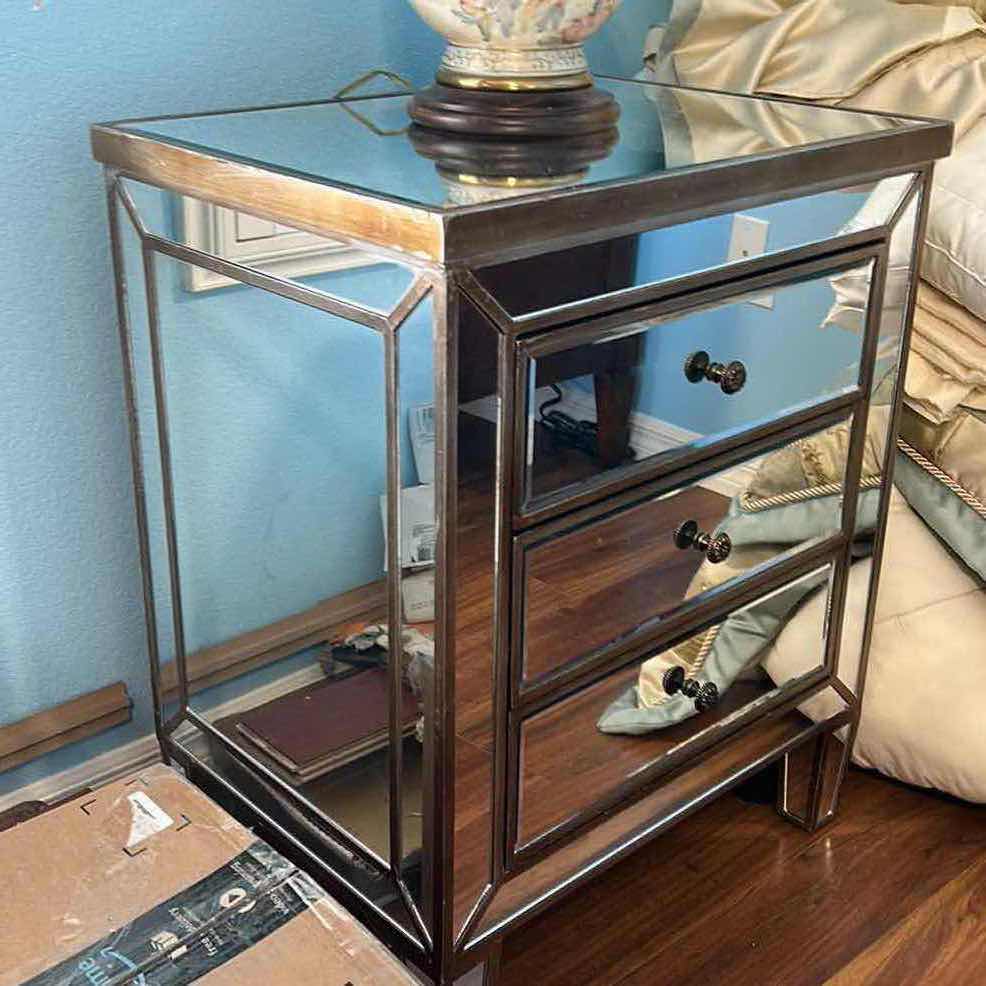 Photo 3 of MIRRORED NIGHTSTAND 24 1/4” x 16 1/4” x 30 1/2”