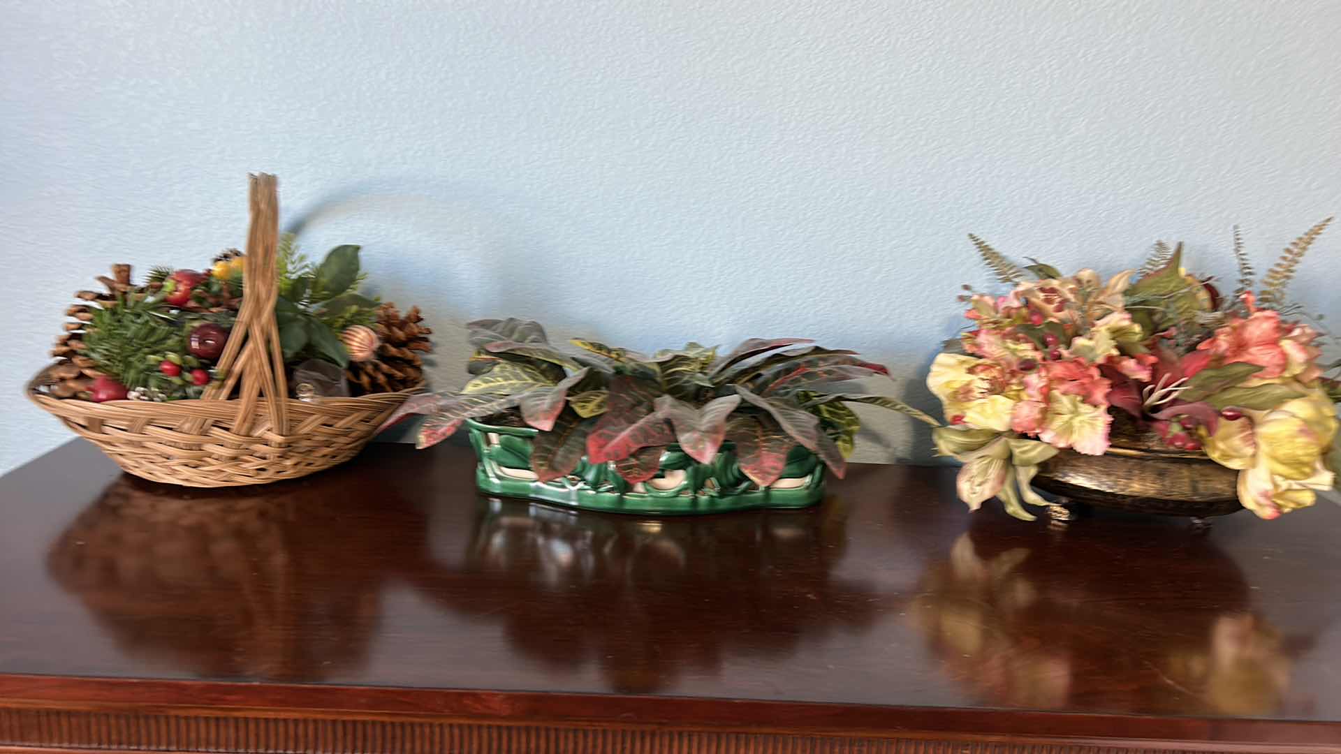 Photo 8 of HOME DECOR- 3 FAUX FLORAL AND GREENERY ARRANGEMENTS