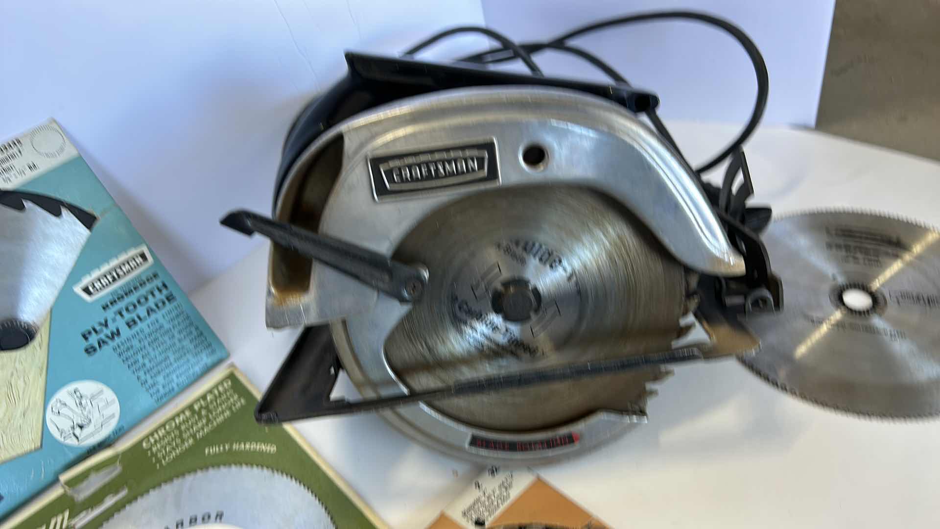 Photo 6 of CRAFTSMAN 7” CIRCULAR SAW AND NEW BLADES