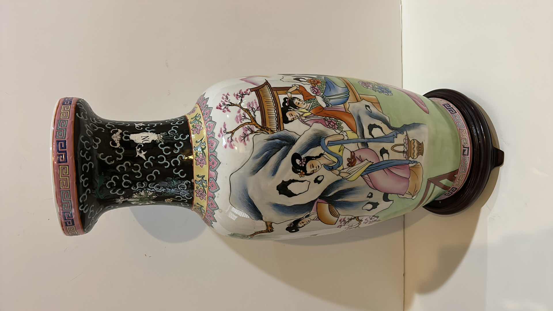 Photo 2 of PORCELAIN VASE WITH STAND H25”