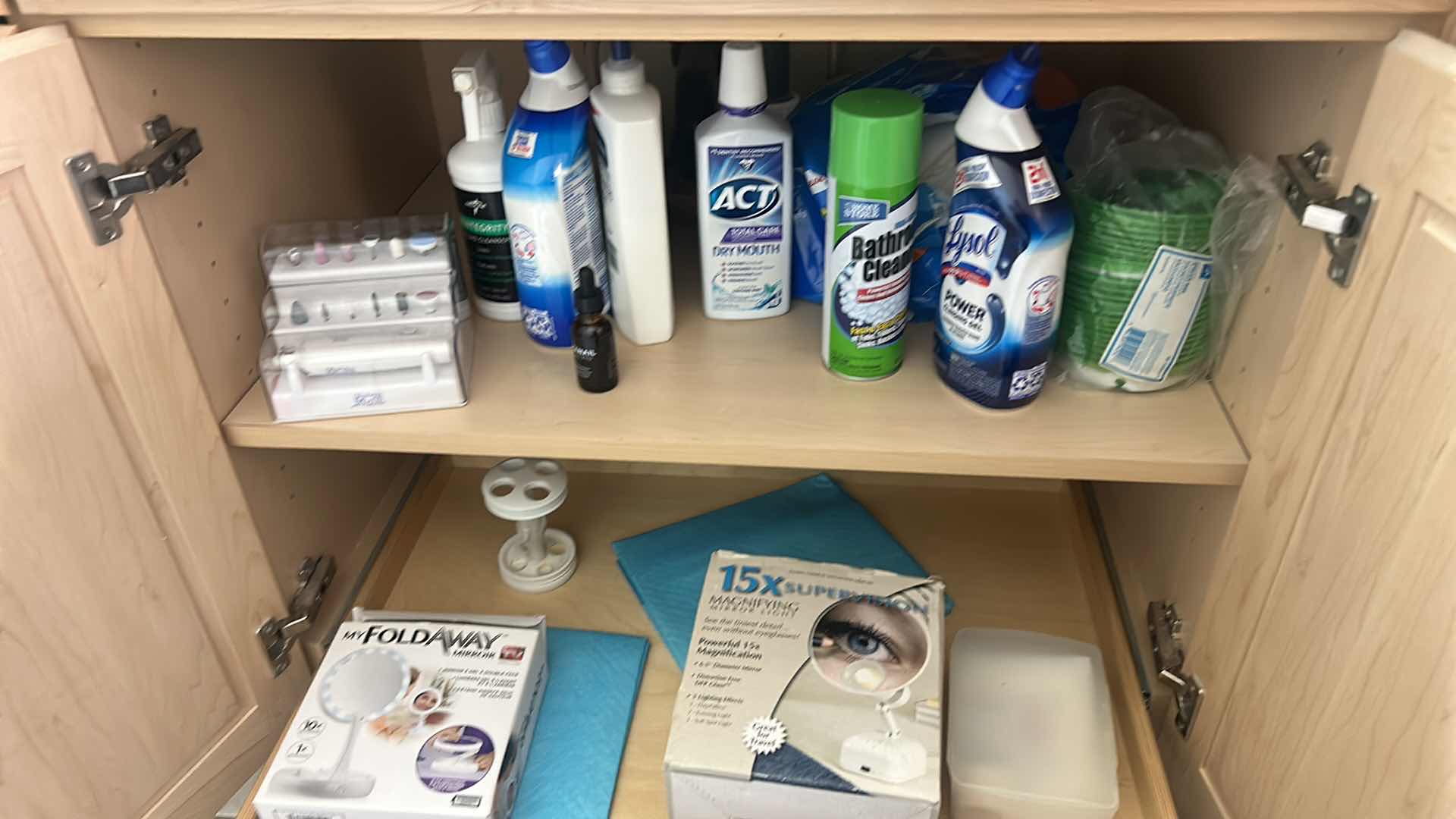 Photo 1 of CONTENTS OF CUPBOARD IN BATHROOM
