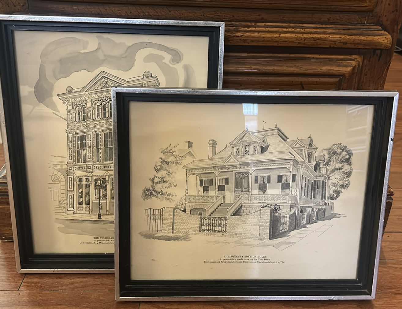 Photo 7 of 2 PEN AND INK DRAWINGS FRAMED ARTWORK12” x 15”