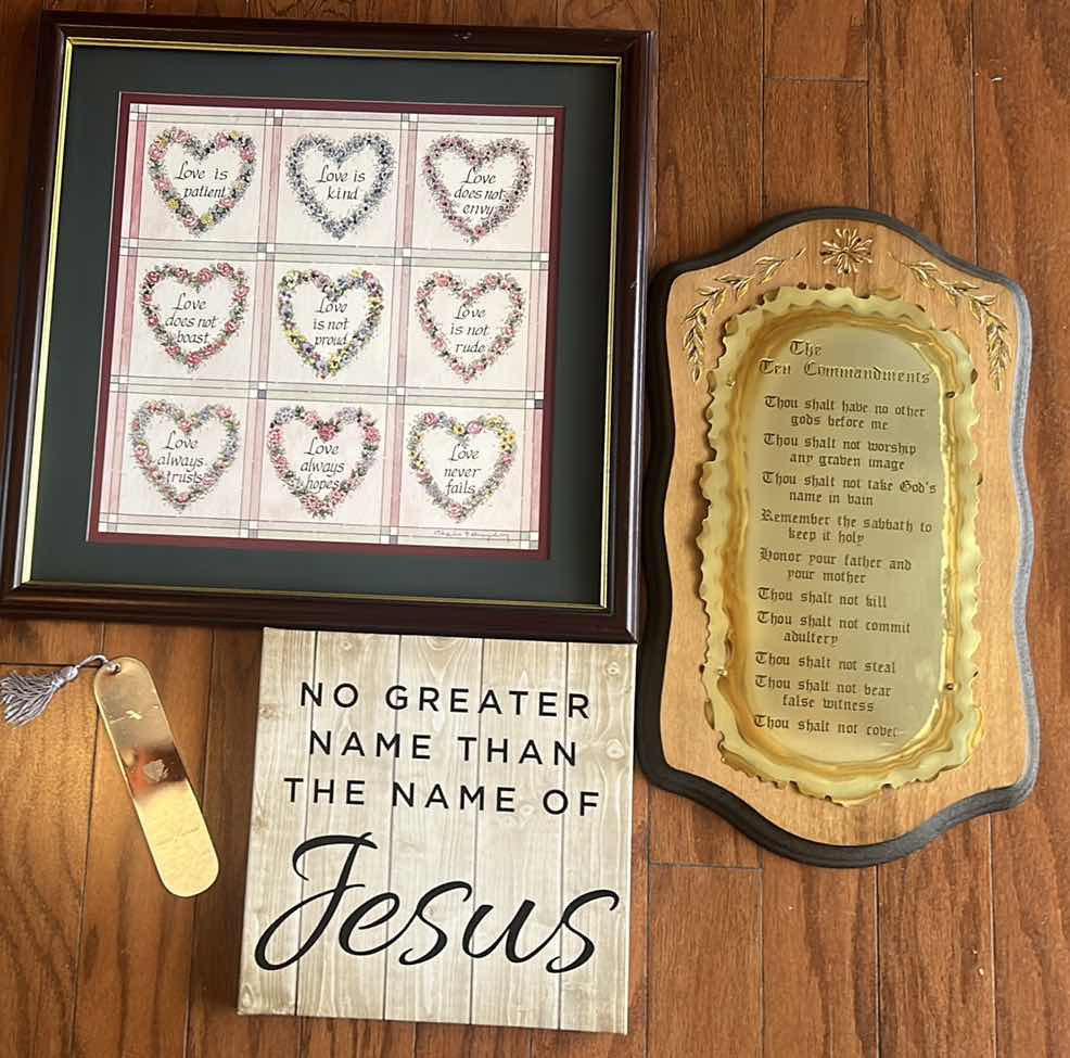 Photo 1 of RELIGIOUS ARTWORK ASSORTMENT LARGEST 17.5 x 17.5”