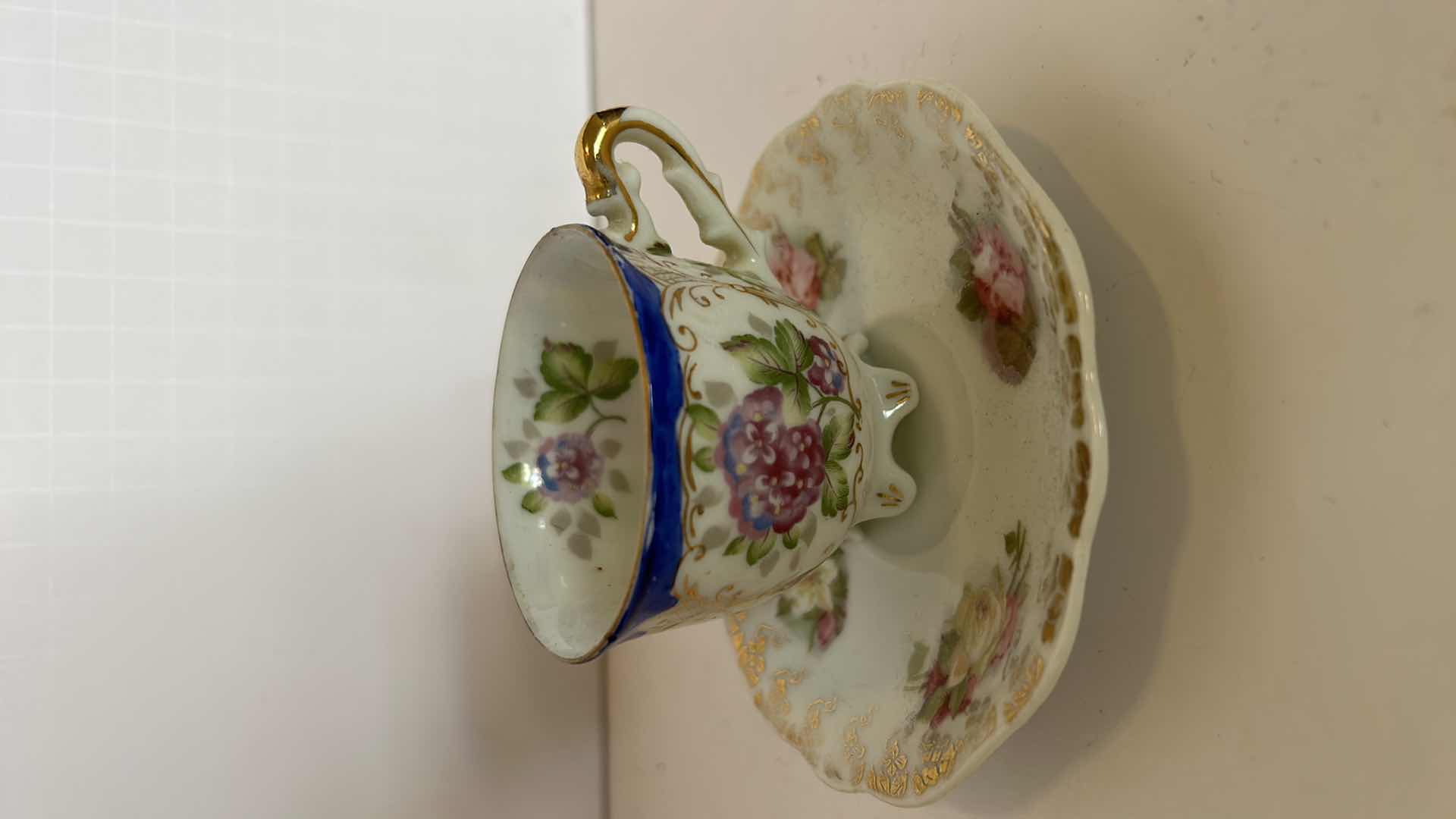 Photo 4 of 3 PORCELAIN TEACUPS AND SAUCERS