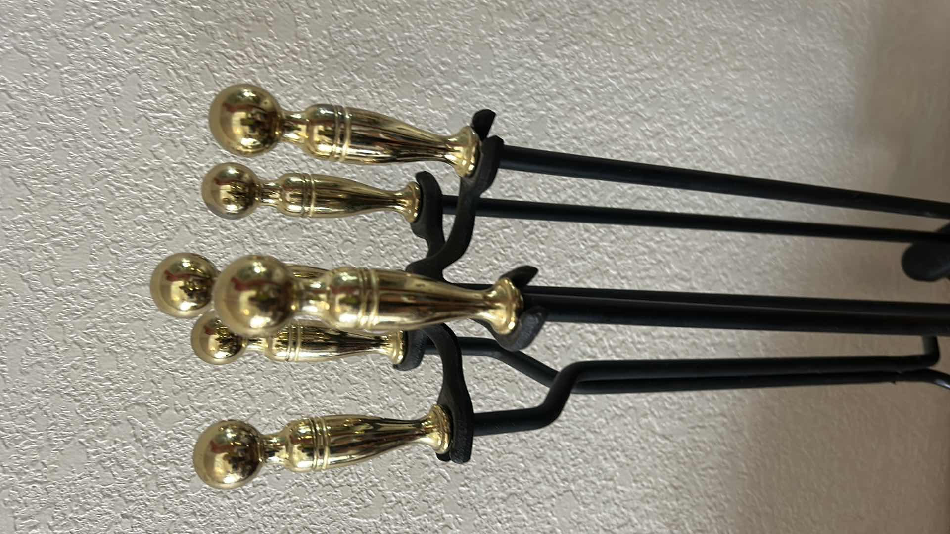 Photo 2 of HEAVY METAL FIREPLACE UTENSILS H32”