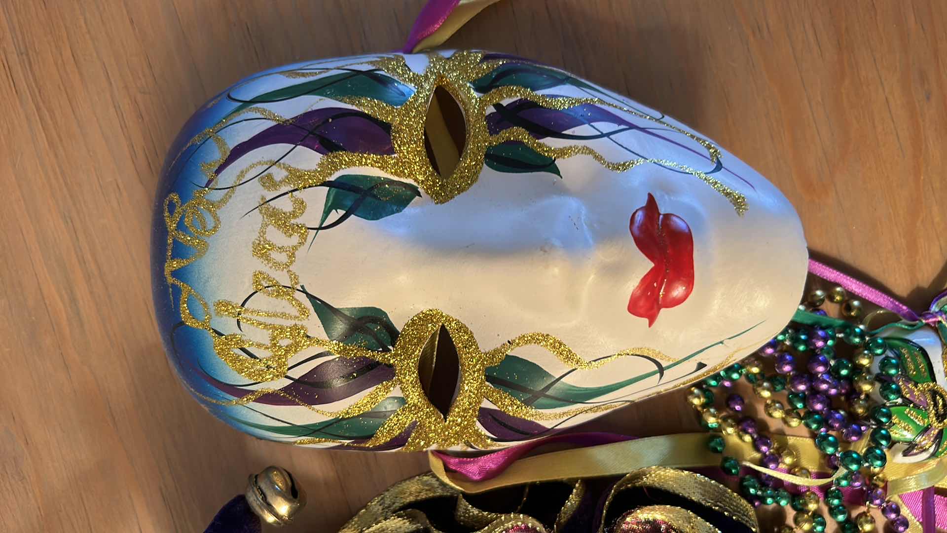 Photo 2 of PORCELAIN MARDI GRAS MASQUERADE MASKS