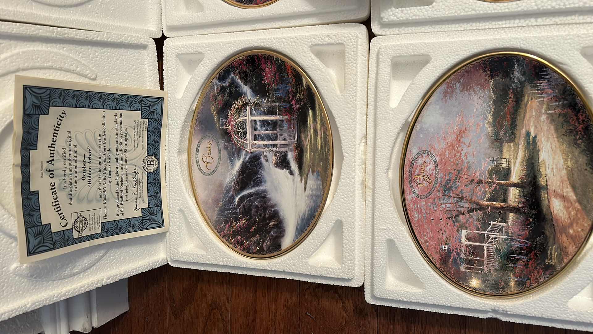 Photo 2 of 7 COLLECTIBLE PLATES WITH COA