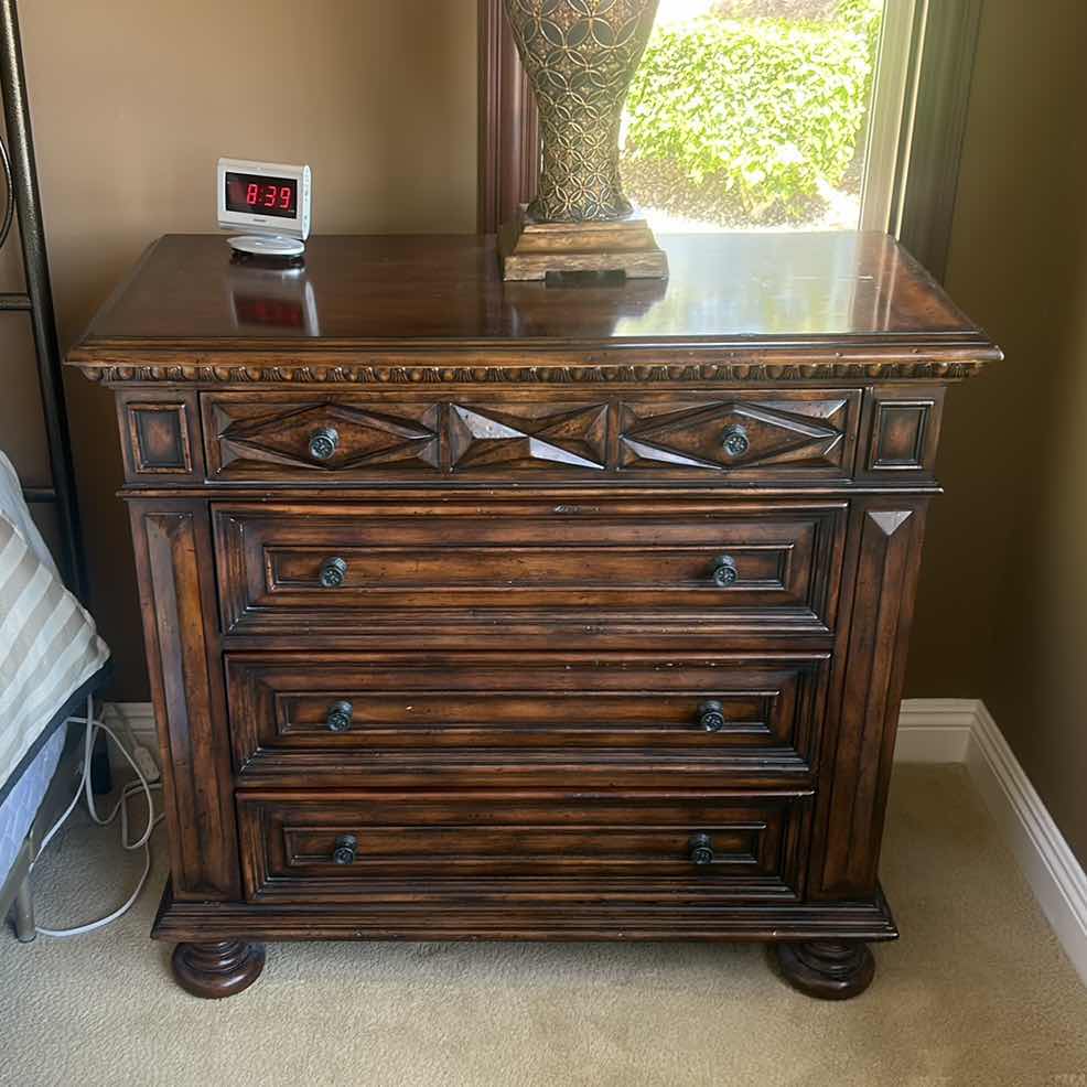 Photo 7 of HOOKER FURNITURE  WOOD NIGHTSTAND 40 1/2“ x 18 1/2“ x 37.5”