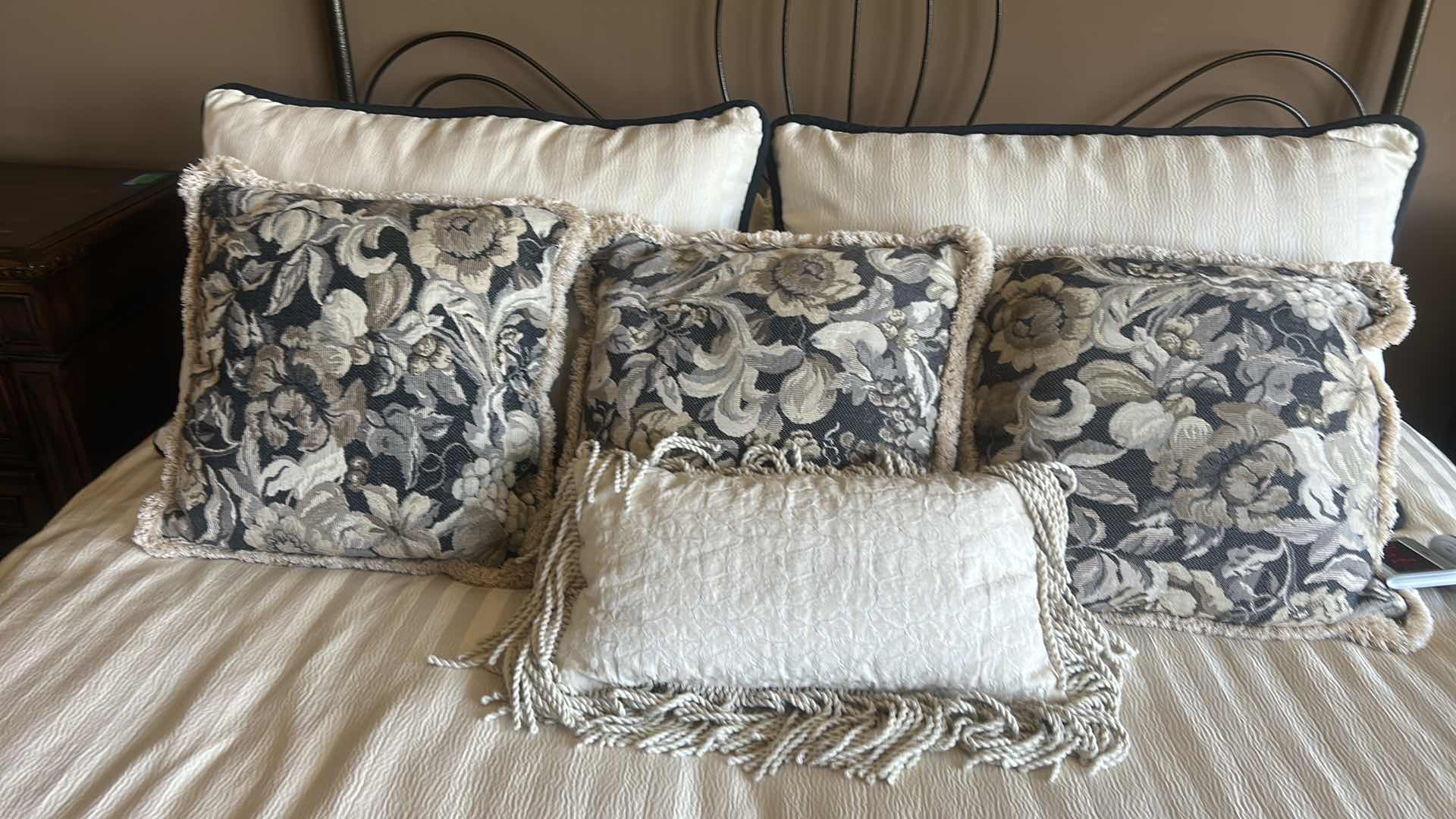 Photo 2 of KING BEDDING WITH SHAMS AND PILLOWS