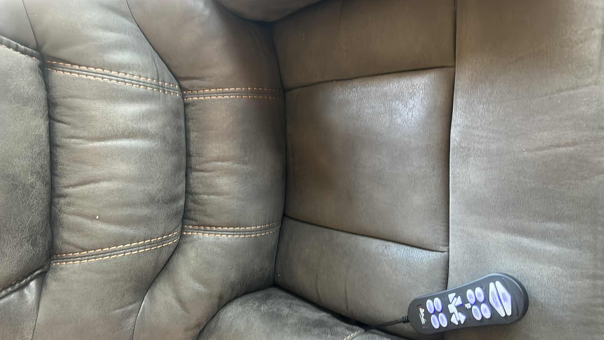 Photo 7 of Ultra comfort, power, lift, and recline chair, gray leather 