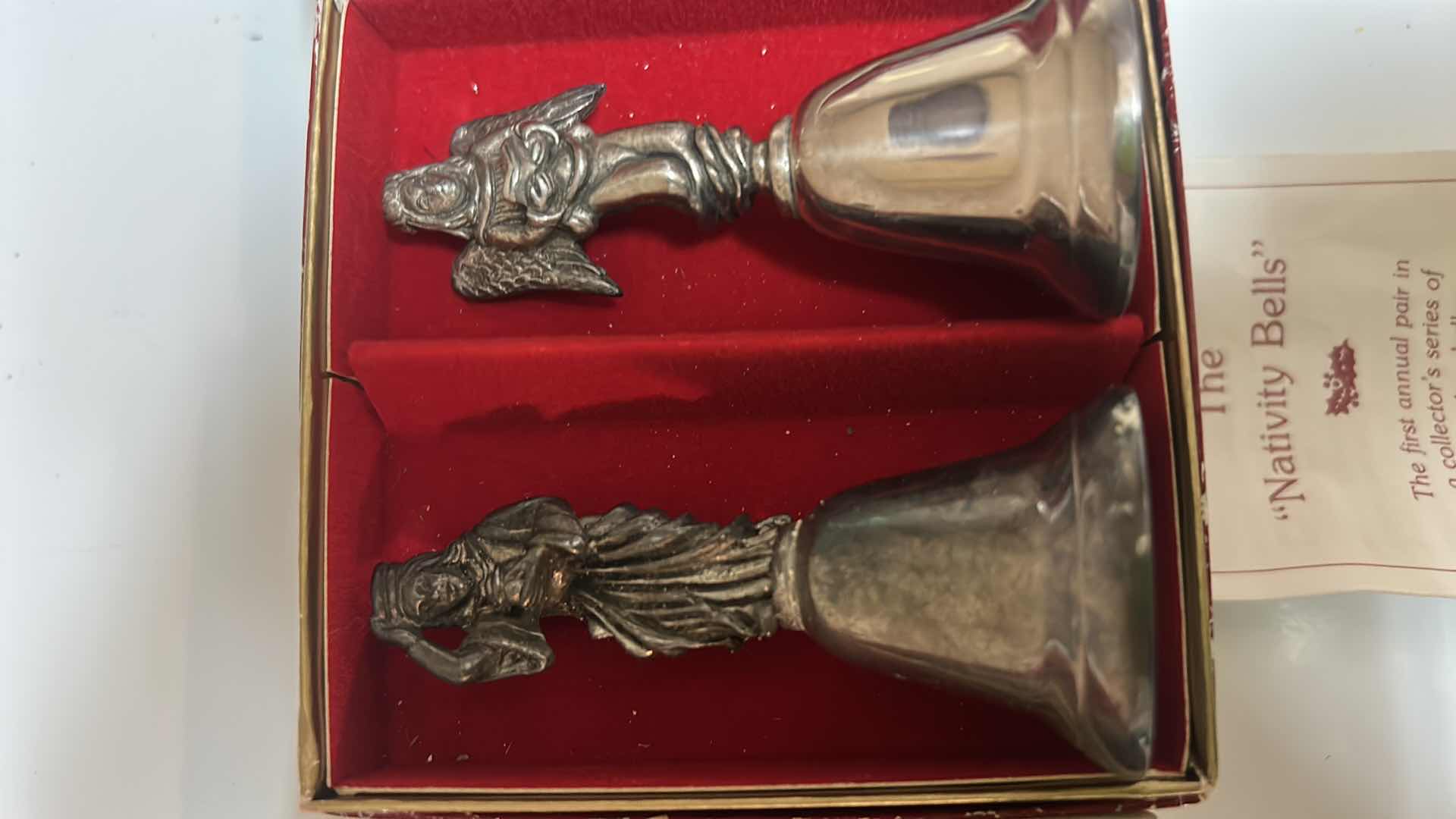 Photo 3 of VINTAGE REED AND BARTON SILVER PLATED NATIVITY BELLS