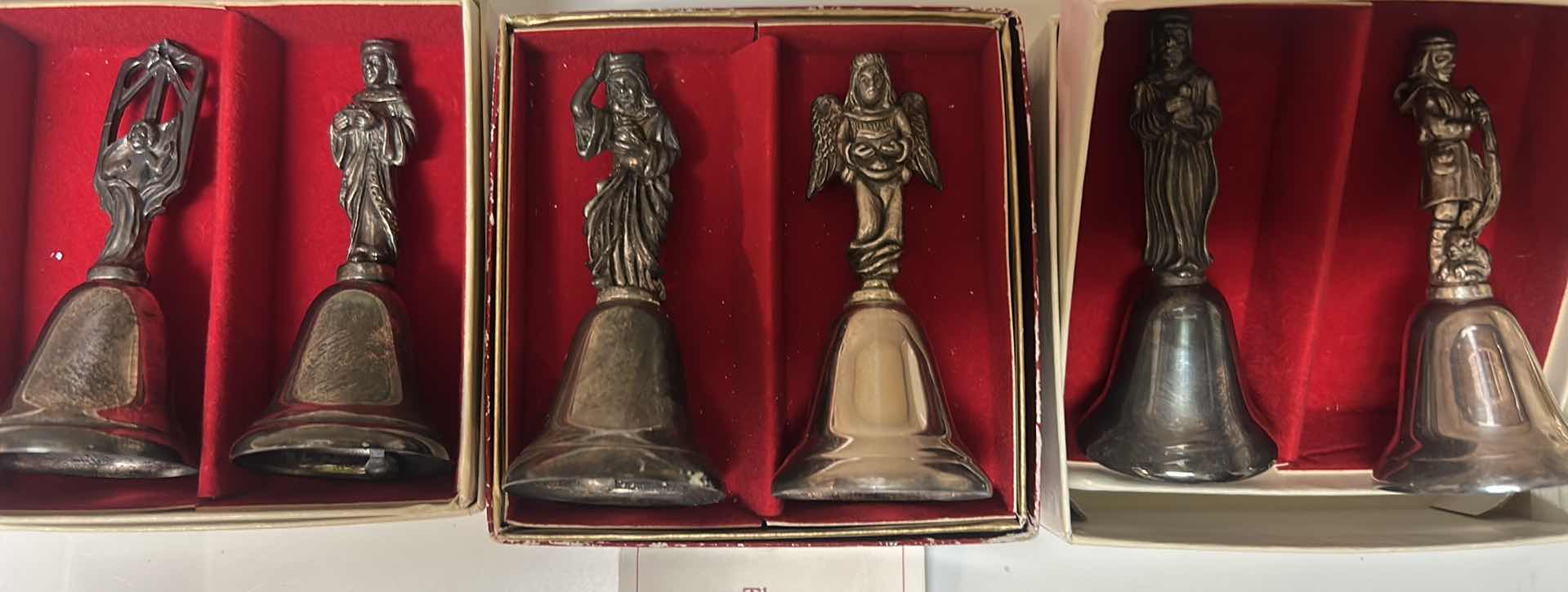 Photo 1 of VINTAGE REED AND BARTON SILVER PLATED NATIVITY BELLS