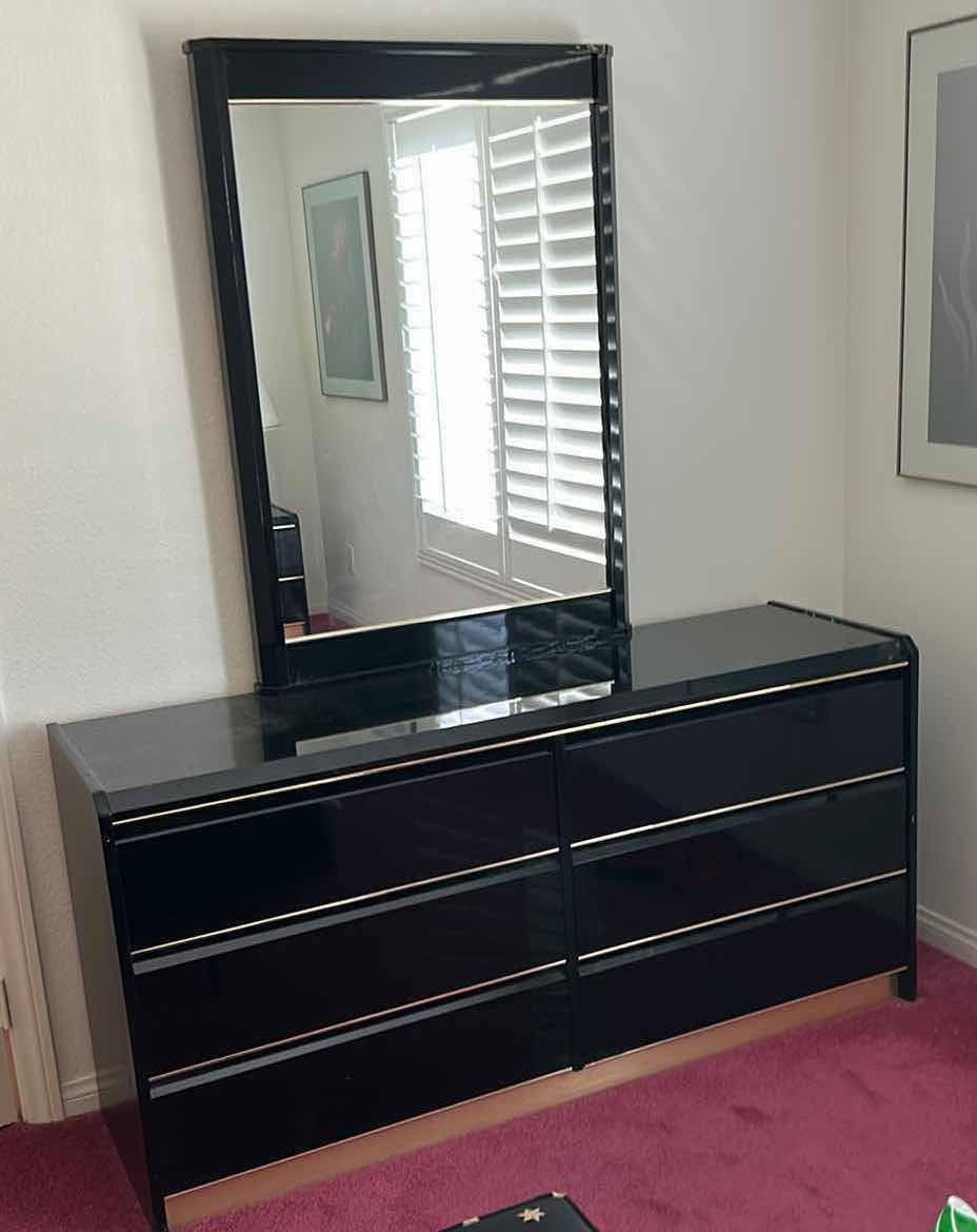 Photo 1 of 6 DRAWER DRESSER WITH MIRROR 5’ x 18” x 6’