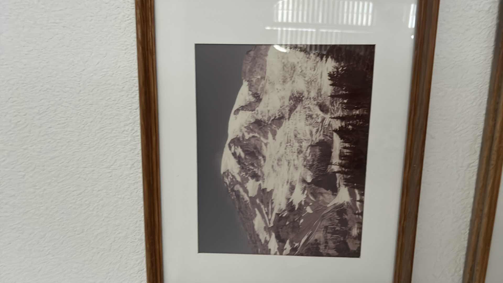 Photo 2 of 3 SNOW CAPPED MOUNTAIN FRAMED ARTWORK 15” x 12”