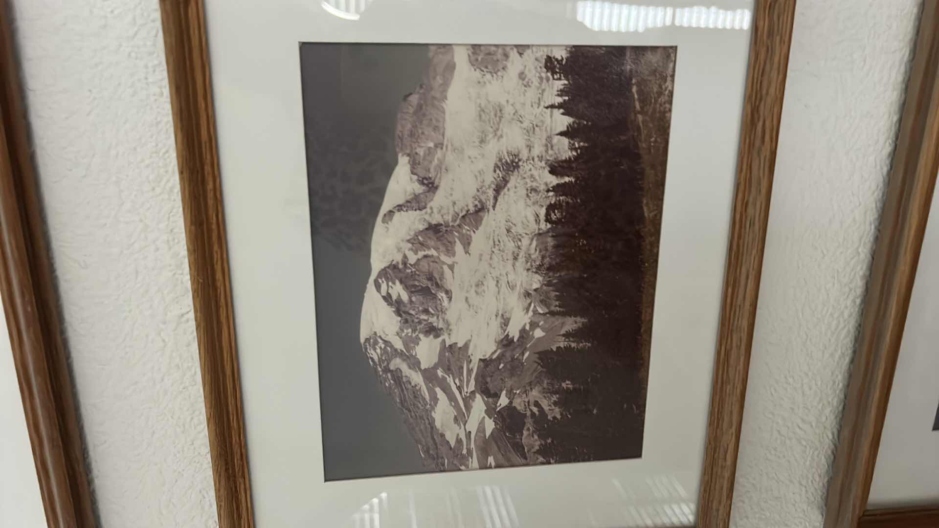 Photo 3 of 3 SNOW CAPPED MOUNTAIN FRAMED ARTWORK 15” x 12”