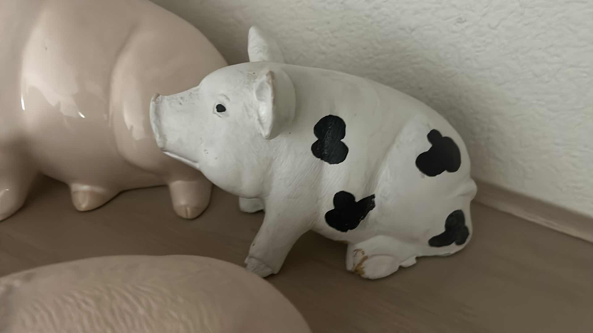 Photo 4 of 4 COLLECTIBLE PIGS, LARGEST 13 1/2” x 5 1/2”