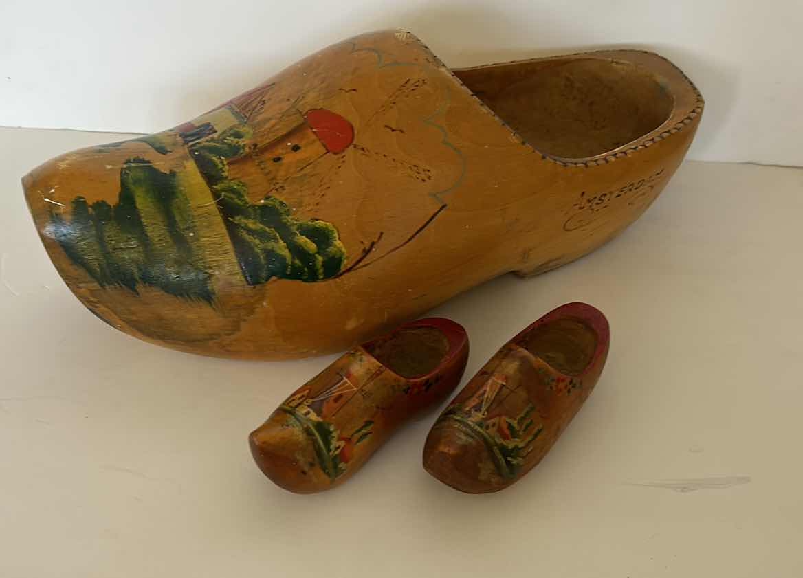 Photo 1 of VINTAGE WOODEN SHOES FROM AMSTERDAM