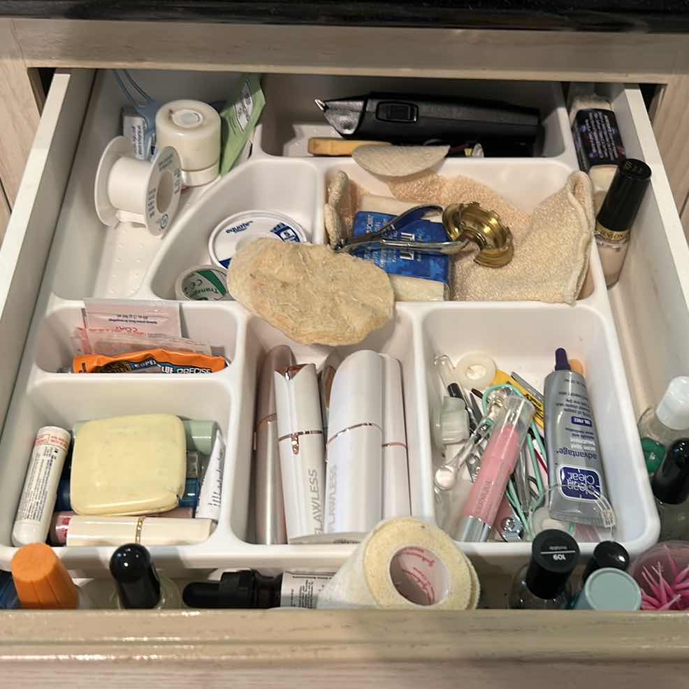 Photo 1 of CONTENTS OF PULL OUT DRAWER IN BATHROOM/ COSMETICS